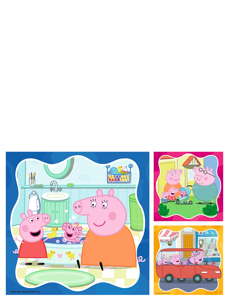 Ravensburger - Peppa Pig 3x49p - klassiska pussel - multi coloured - 1