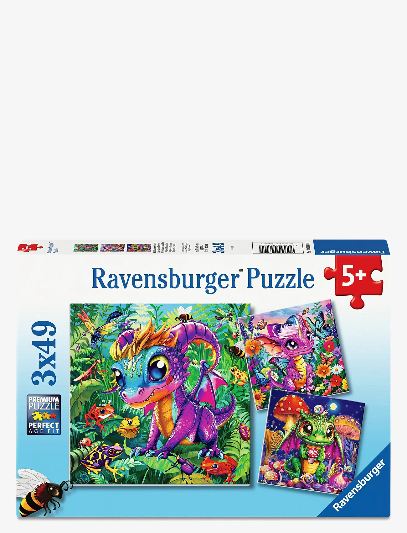 Ravensburger - Baby Garden Dragons 3x49p - klassiske puslespil - multi coloured - 0