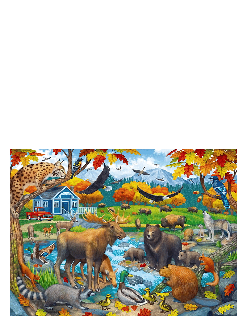Ravensburger - Wildlife Gathering 150p - klassísk púsl - multi coloured - 1