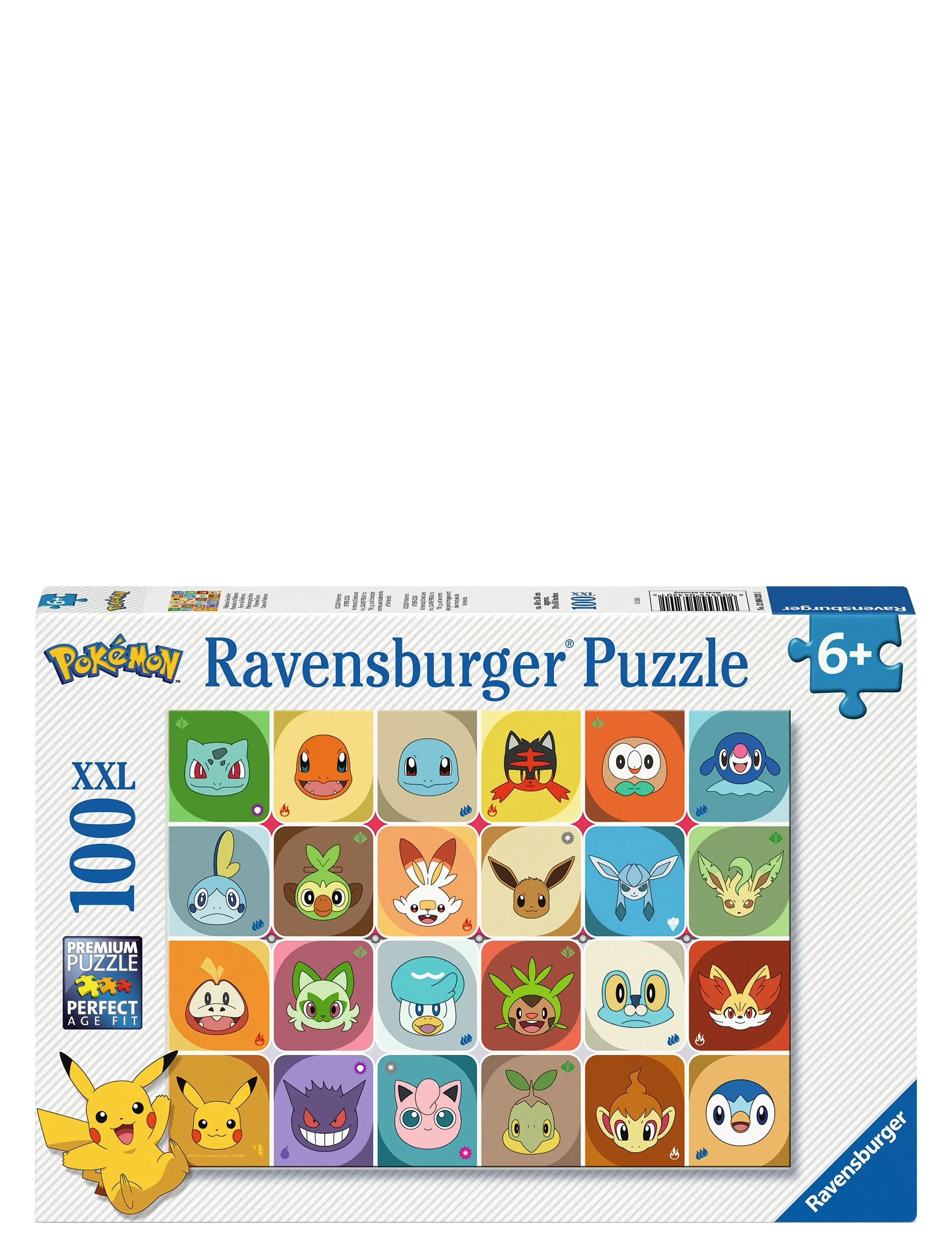 Ravensburger Pokémon Multicharacter 100P, One Size, Multi/patterned, Puslespil > Klassiske Puslespil, Børn