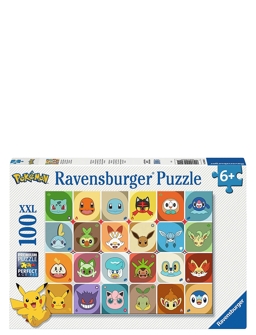 Ravensburger - Pokémon Multicharacter 100p - klassiske puslespil - multi coloured - 0