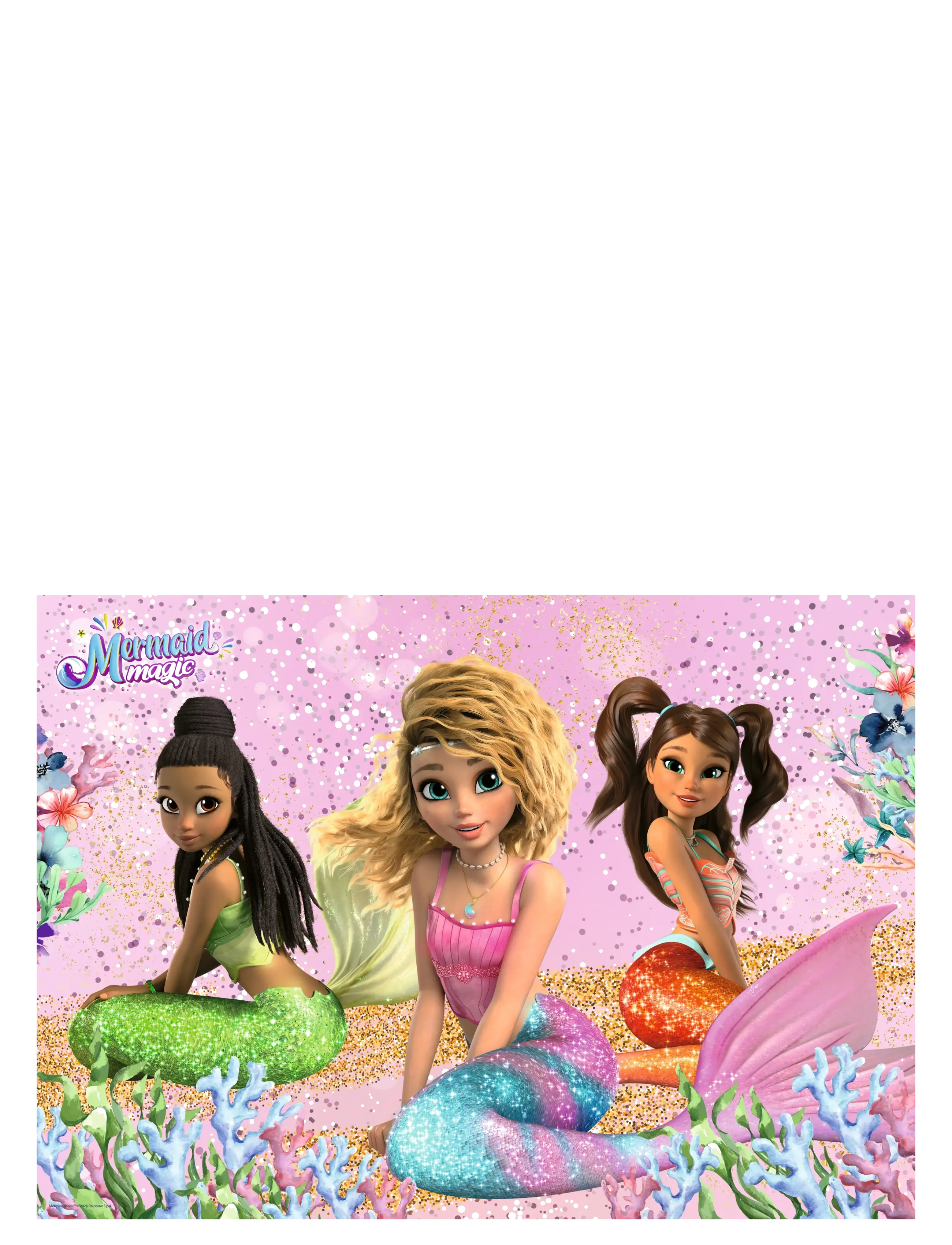 Ravensburger - Mermaid Magic Giant floor puzzle 24p - klassiske puslespil - multi coloured - 1