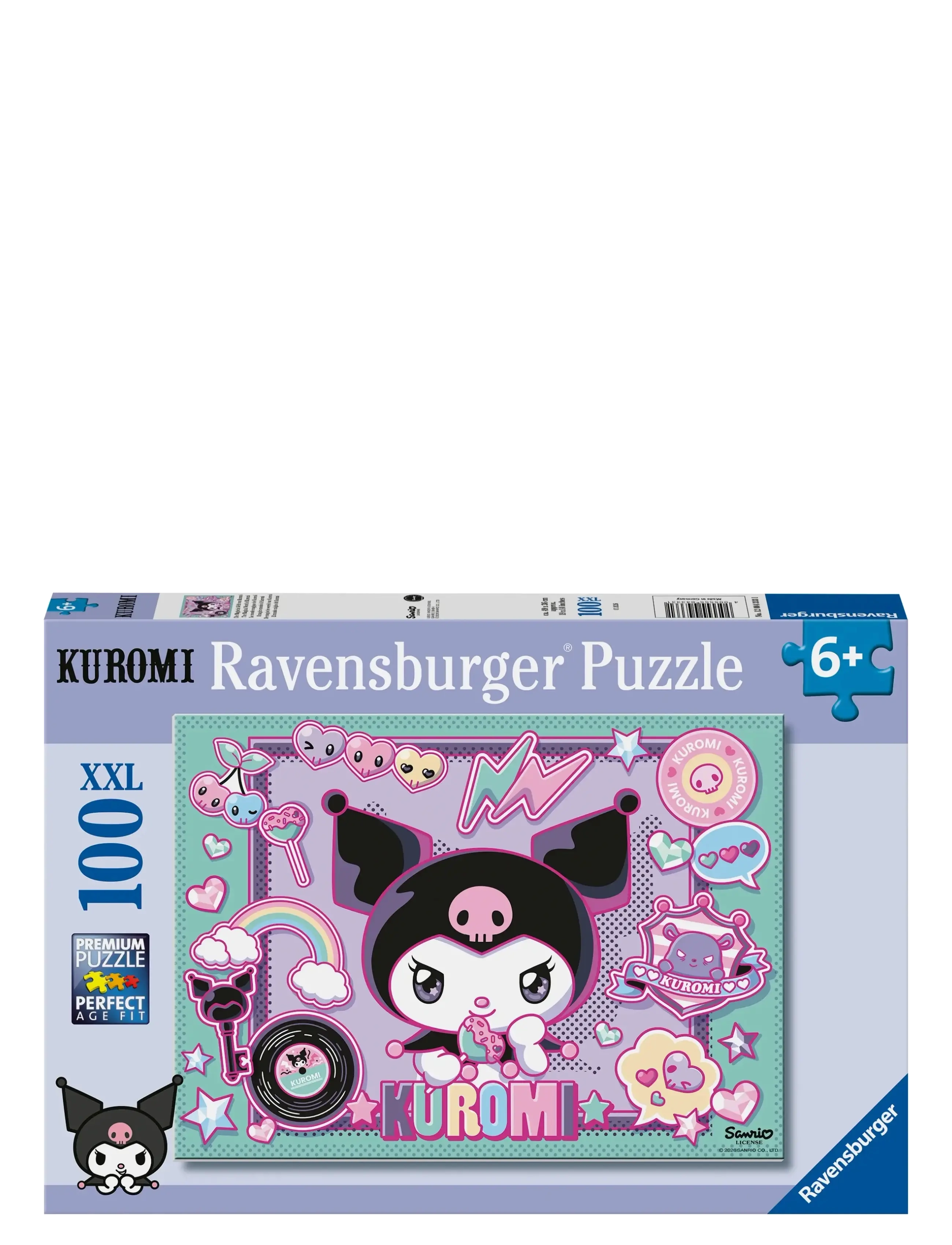 Ravensburger Kuromi 100P, Classic Puslespil, Lila, Str: ONE SIZE