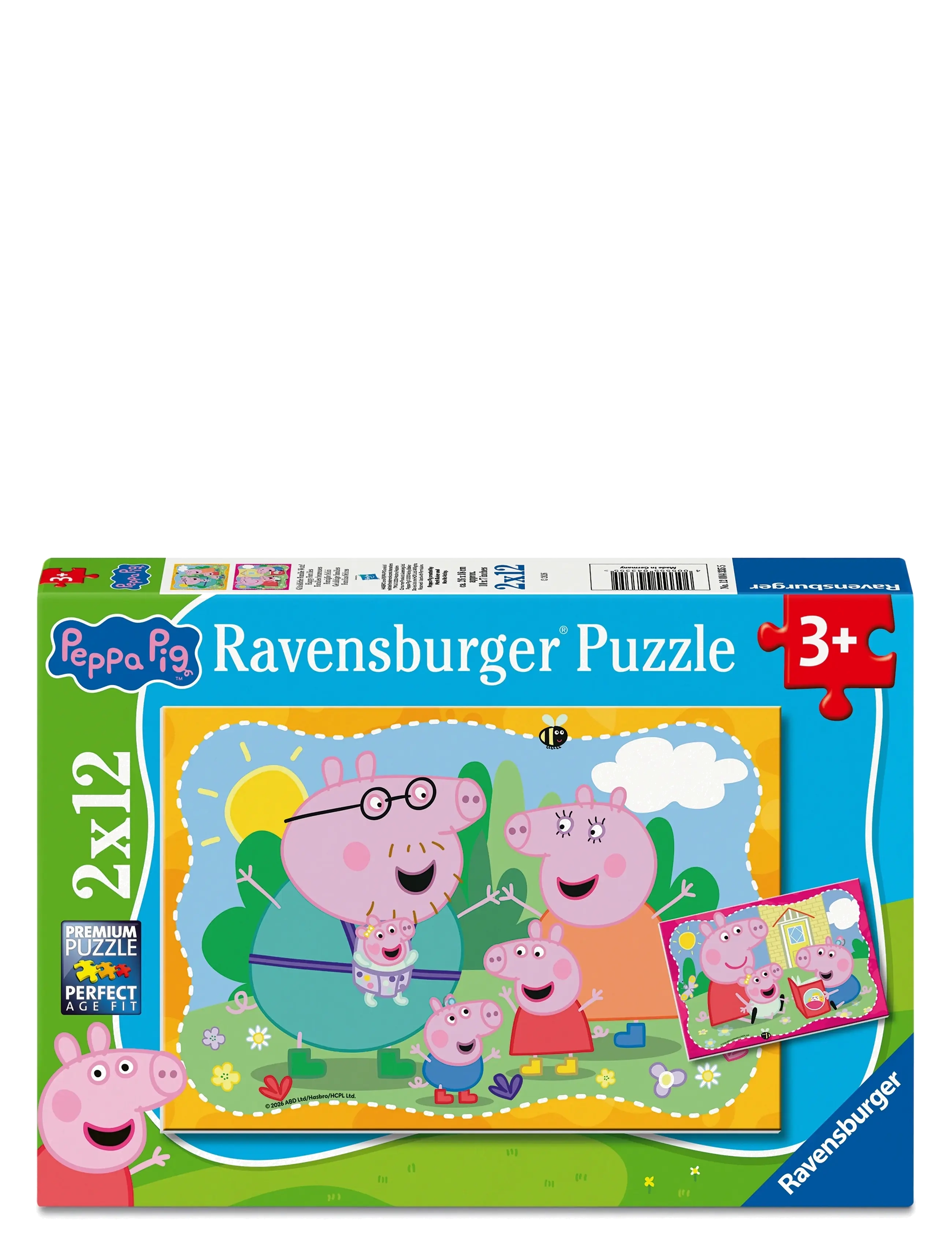 Ravensburger Peppa Pig - Happy Families 2x12p - Leksaker - MULTI COLOURED / multi