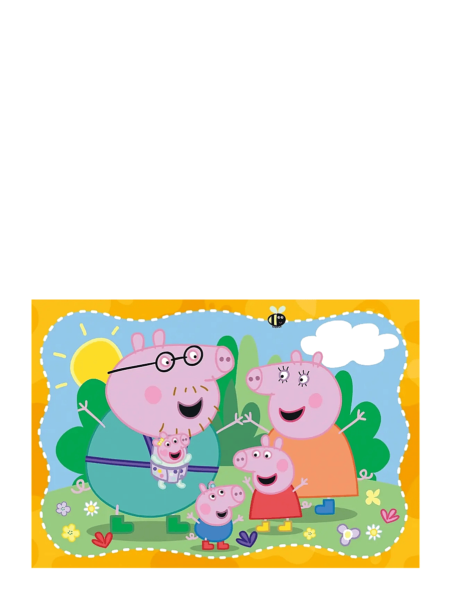 Ravensburger - Peppa Pig - Happy Families 2x12p - klassiska pussel - multi coloured - 1