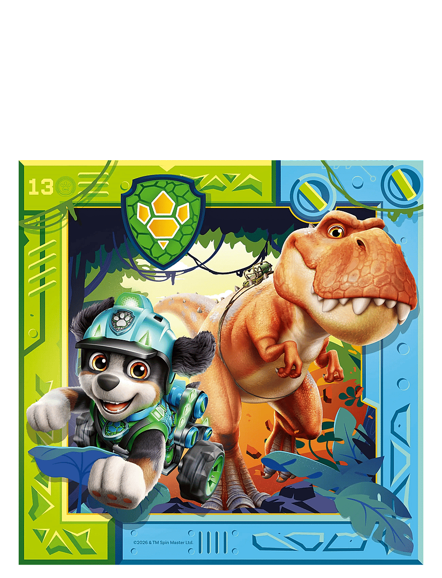 Ravensburger - Paw Patrol 3 Dino Movie 3x49p - klassiska pussel - multi coloured - 1