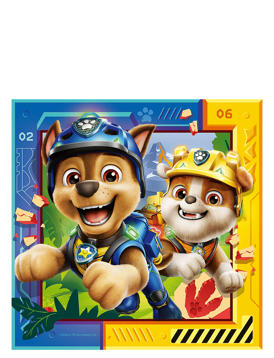 Ravensburger - Paw Patrol 3 Dino Movie 3x49p - klassiska pussel - multi coloured - 3