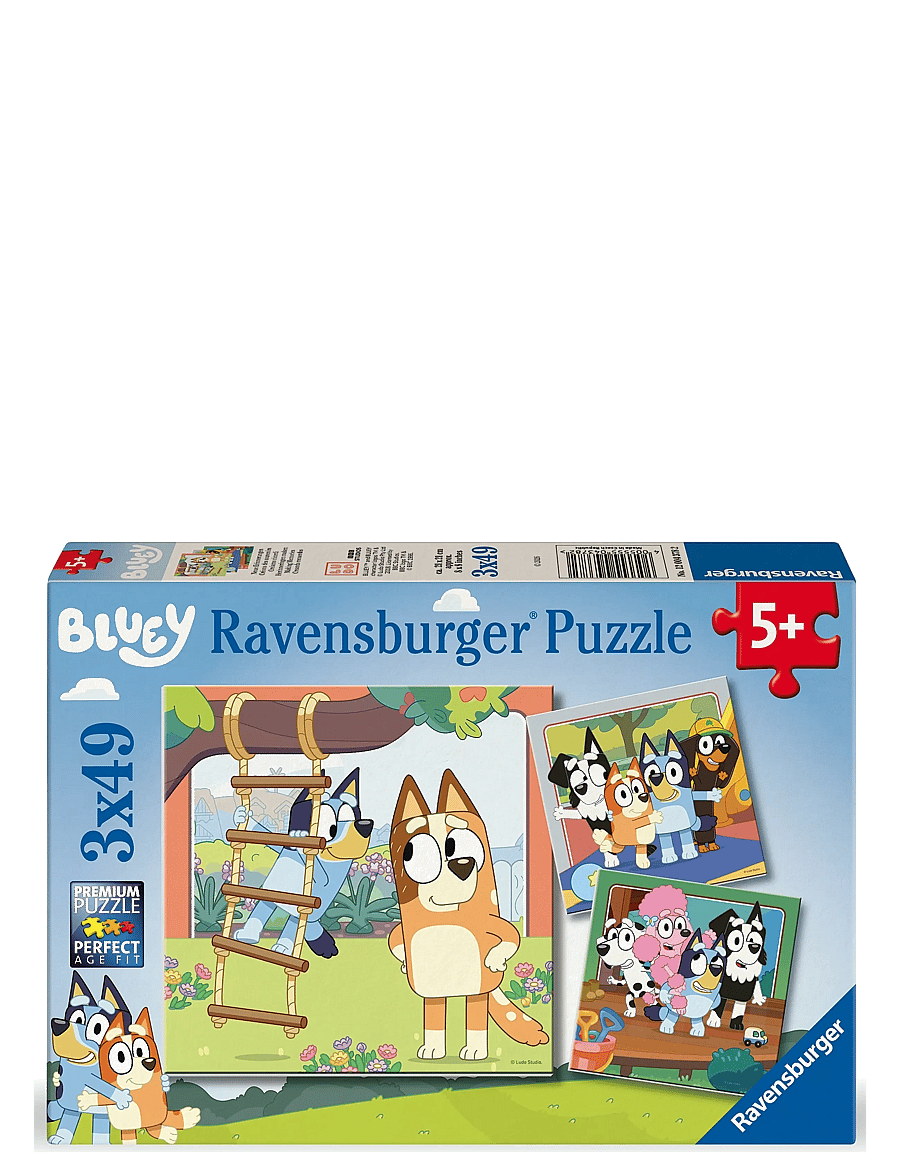 Ravensburger - Bluey 3x49p - klassiska pussel - multi coloured - 0