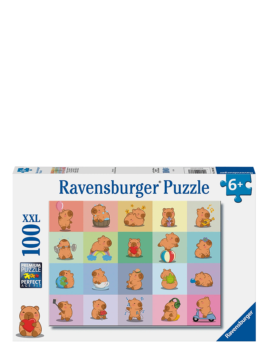 Ravensburger - Capybara 100p - klassiske puslespil - multi coloured - 0