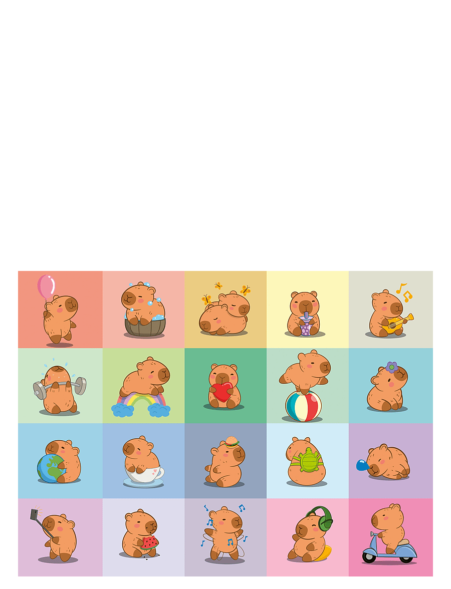 Ravensburger - Capybara 100p - klassiske puslespil - multi coloured - 1