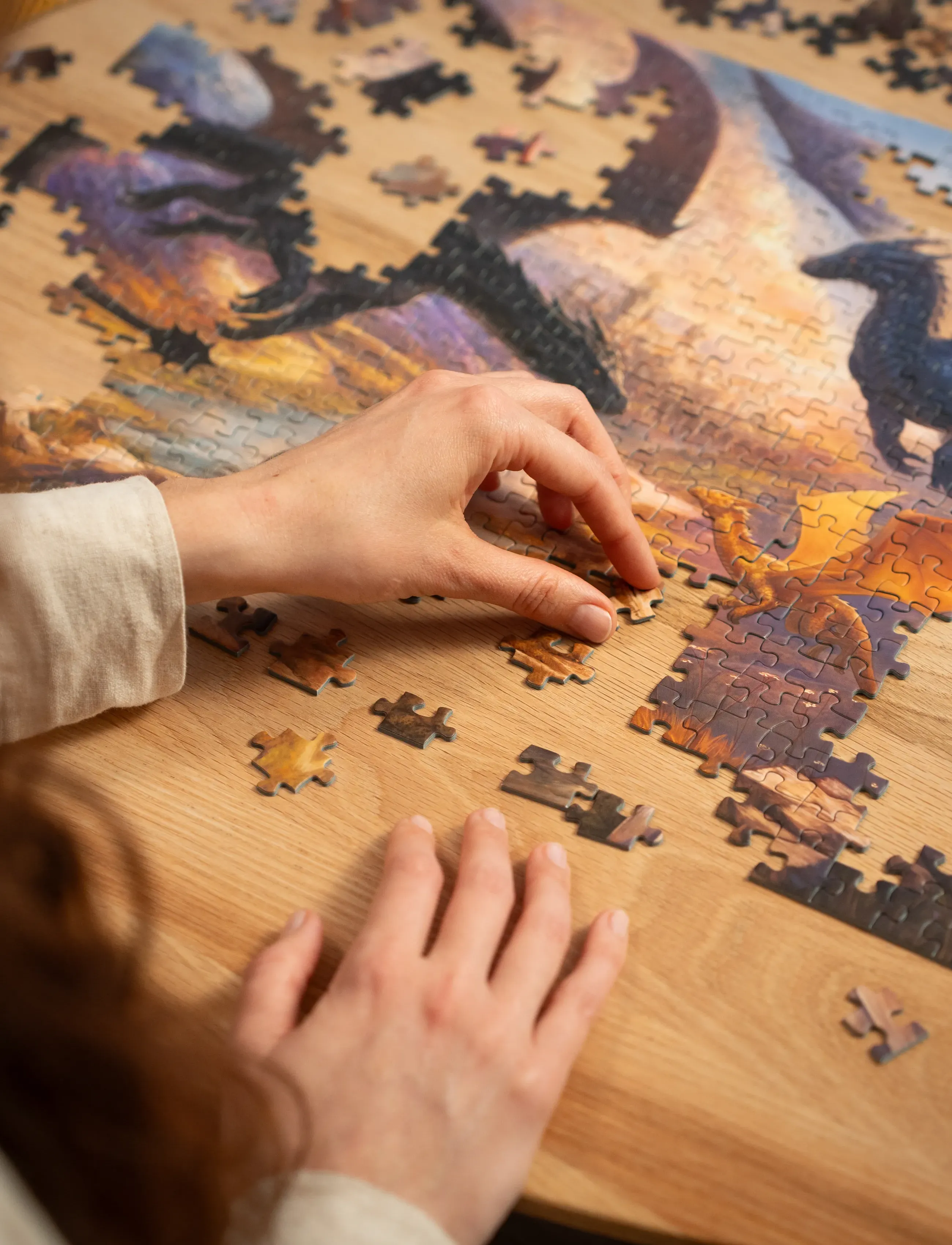 Ravensburger - Romantasy Iron Flame 500p - klassiska pussel - multi coloured - 0