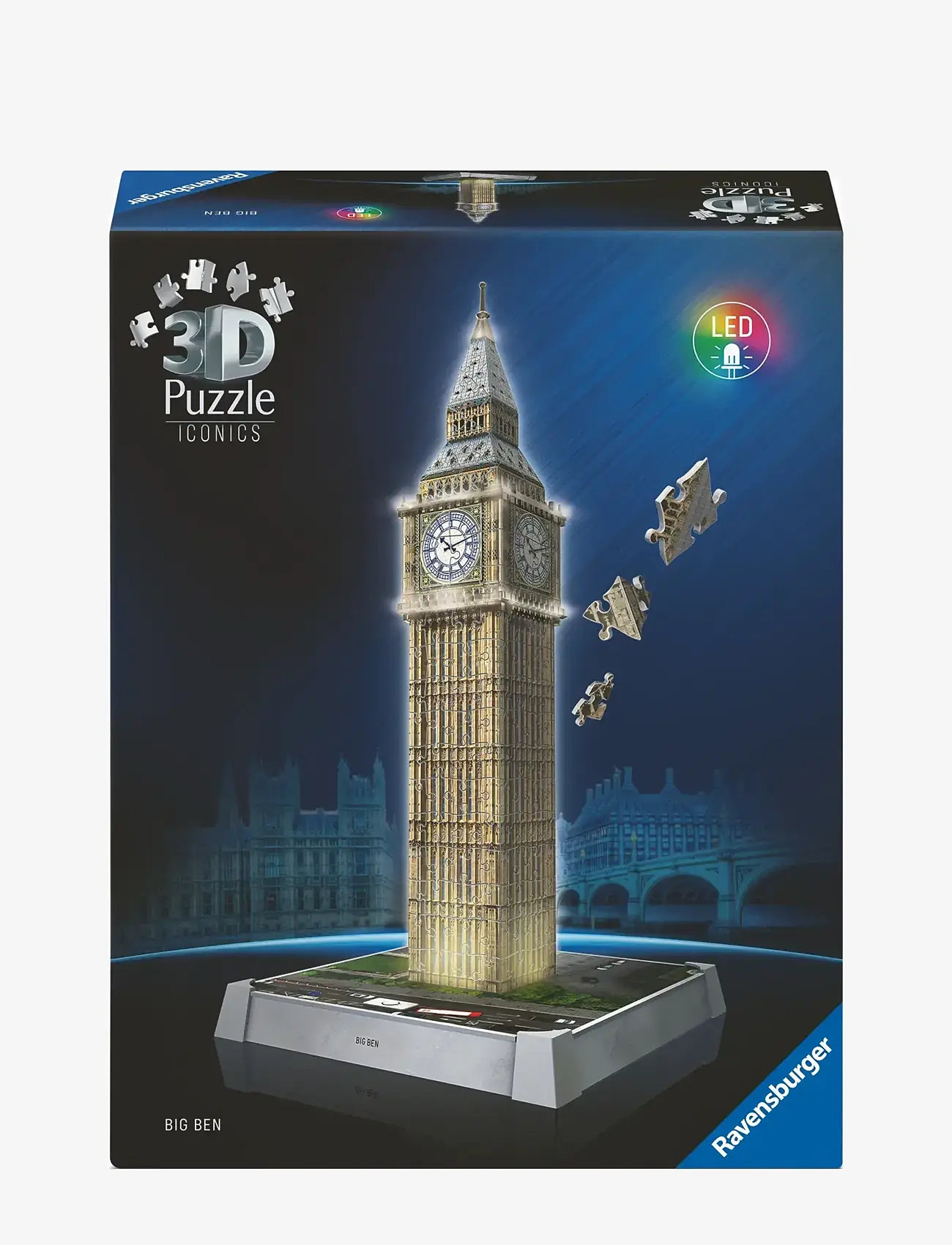 Ravensburger - Iconics Big Ben with Light 216p - 3d puzzles - multi coloured - 0