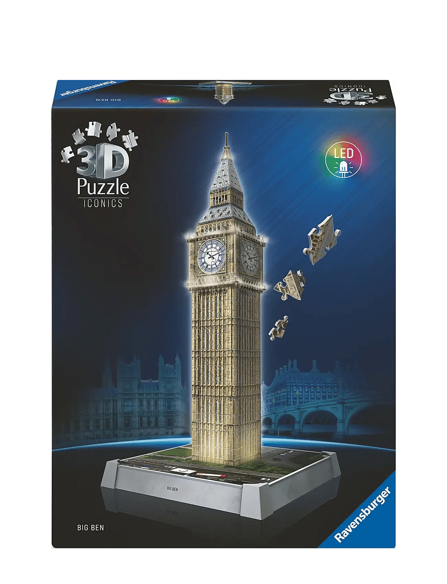 Ravensburger - Iconics Big Ben with Light 216p - Þrívíddar púsl - multi coloured - 0