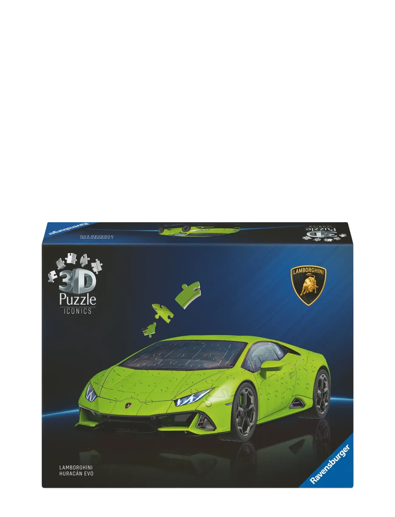 Ravensburger Iconics Lamborghini Huracán Evo-Verde 108P, Børn, 3d Puslespil, Multi/mønstret, Str: ONE SIZE