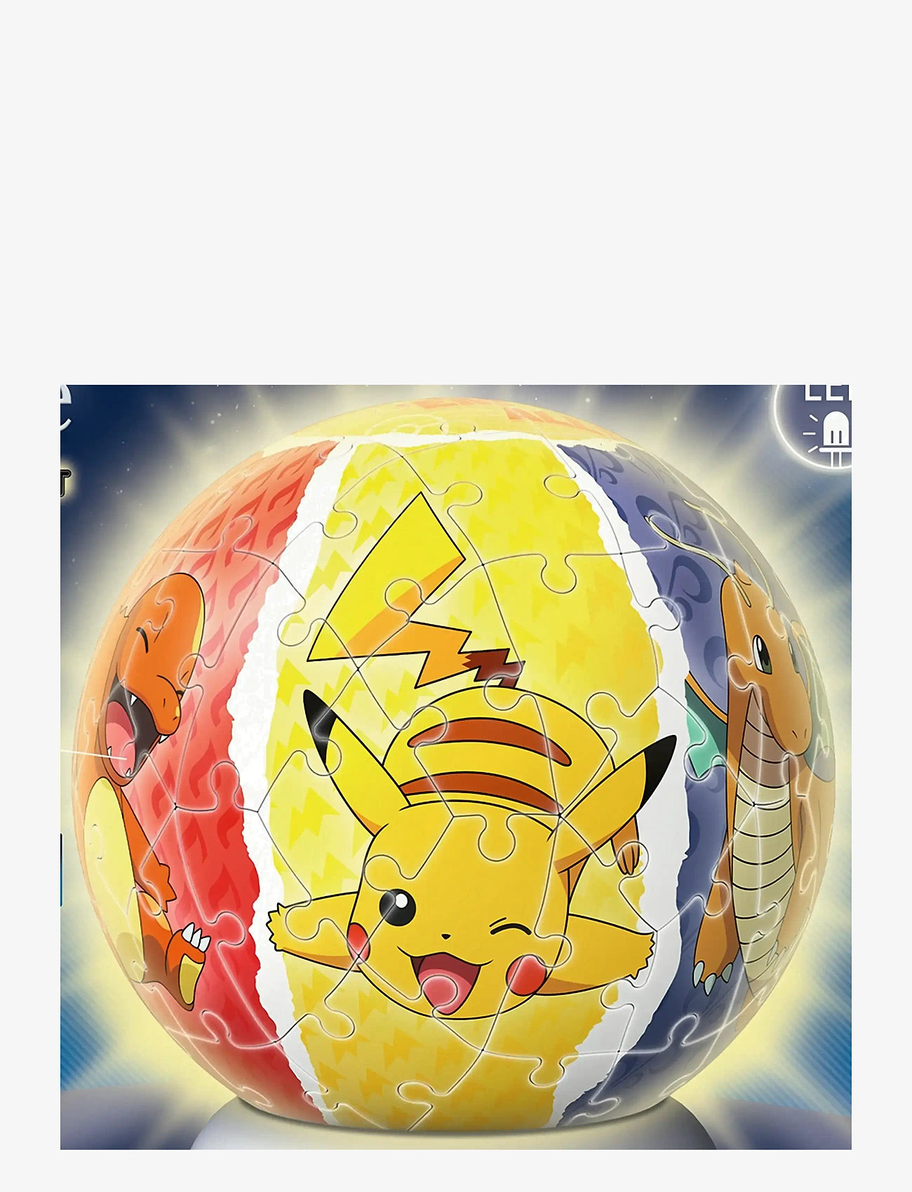 Ravensburger - Puzzle-Ball Nightlight Pokémon 72p - 3d-puslespil - multi coloured - 1