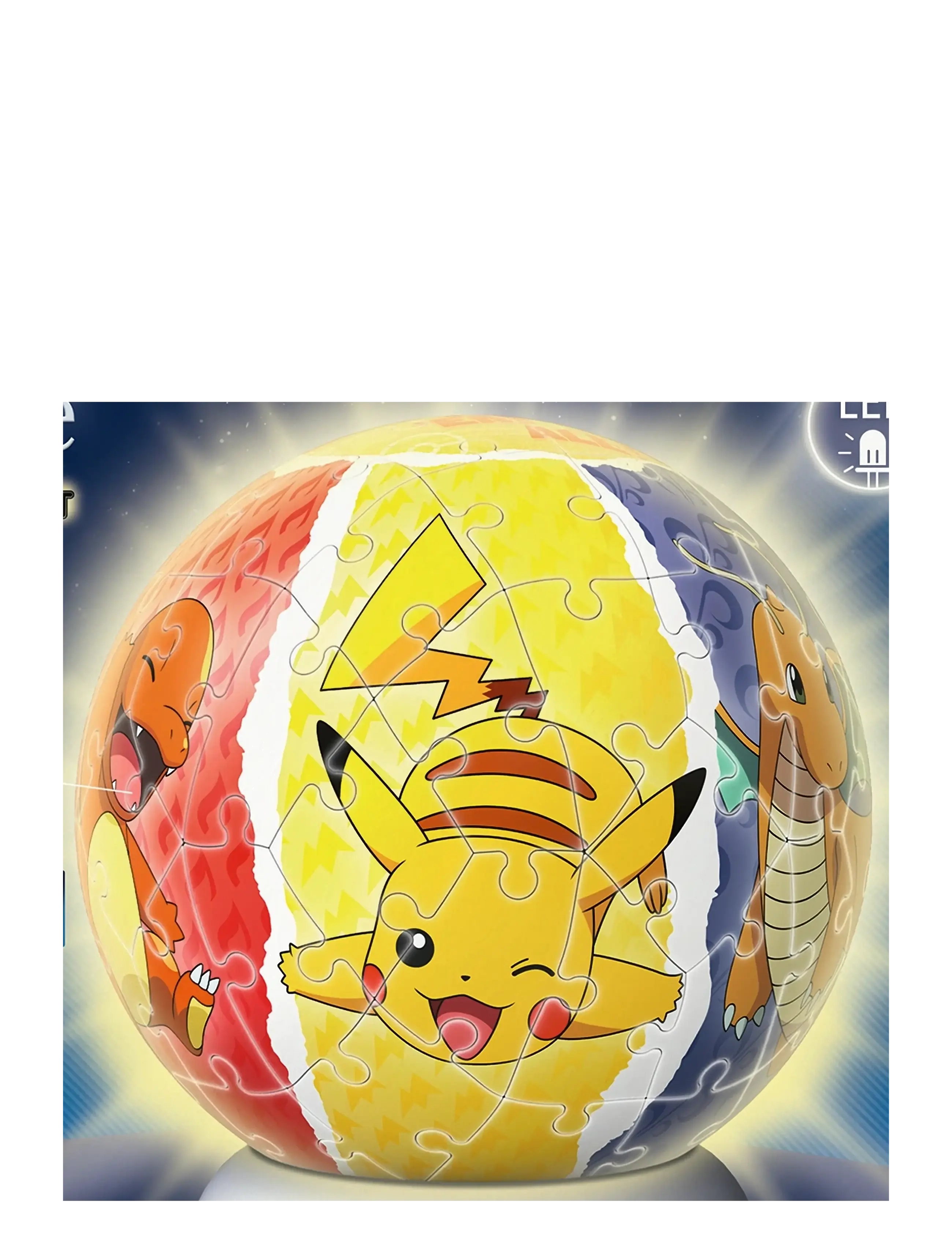 Ravensburger - Puzzle-Ball Nightlight Pokémon 72p - 3d-puslespil - multi coloured - 1