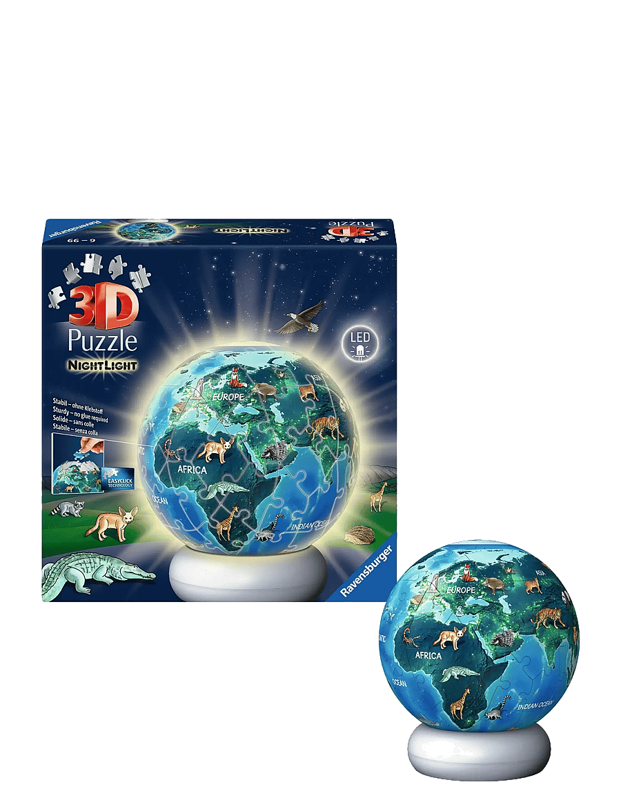 Ravensburger - Puzzle-Ball Nightlight The Earth by Night 72p - 3d-puslespil - multi coloured - 0