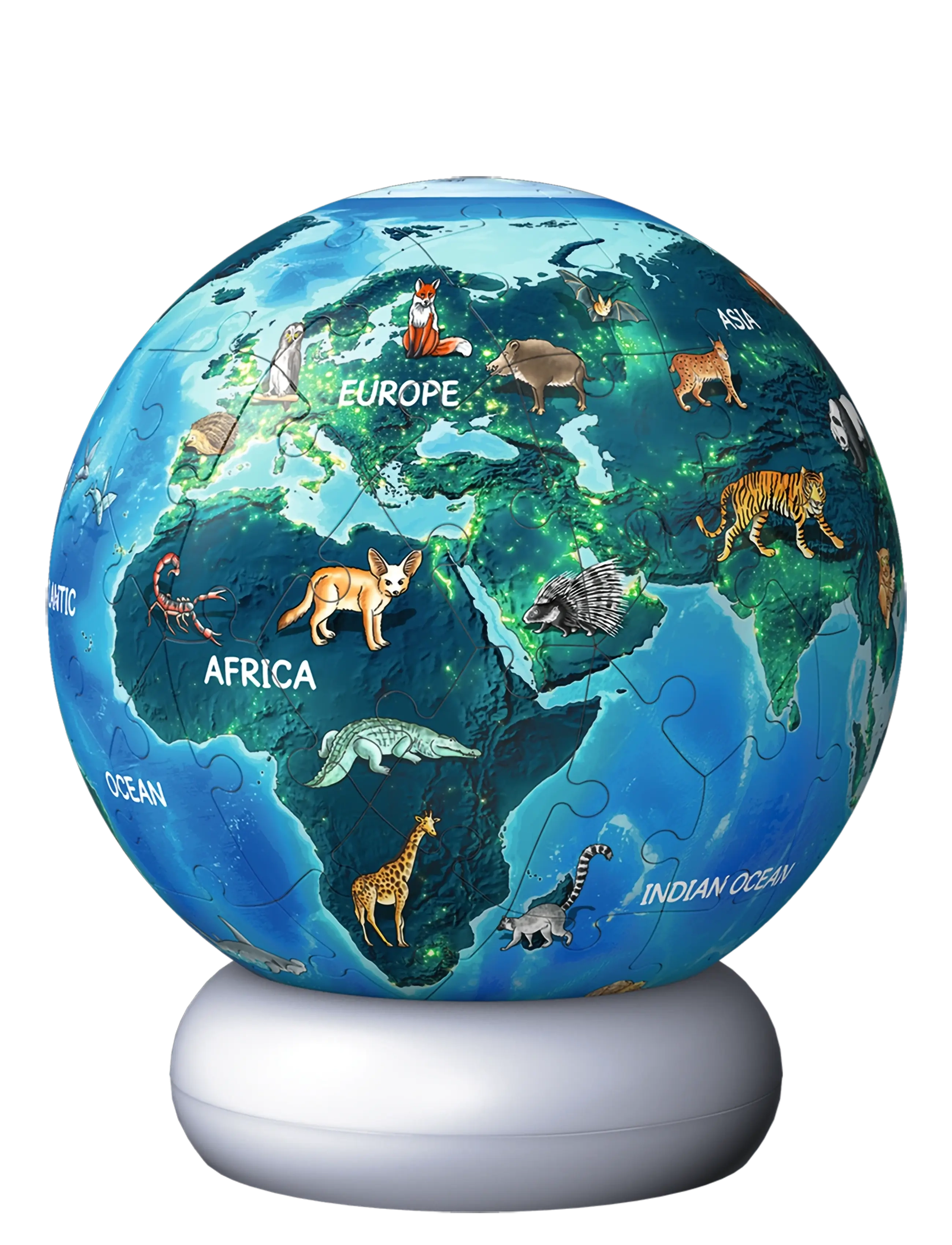 Ravensburger - Puzzle-Ball Nightlight The Earth by Night 72p - 3d-pussel - multi coloured - 2