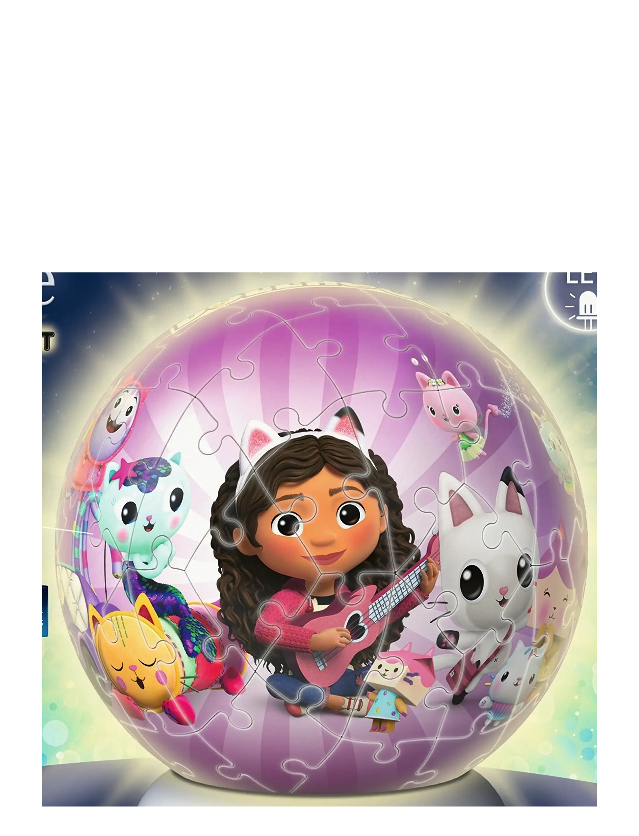 Ravensburger - Puzzle-Ball Nightlight Gabby's Dollhouse 72p - 3d-puslespil - multi coloured - 1