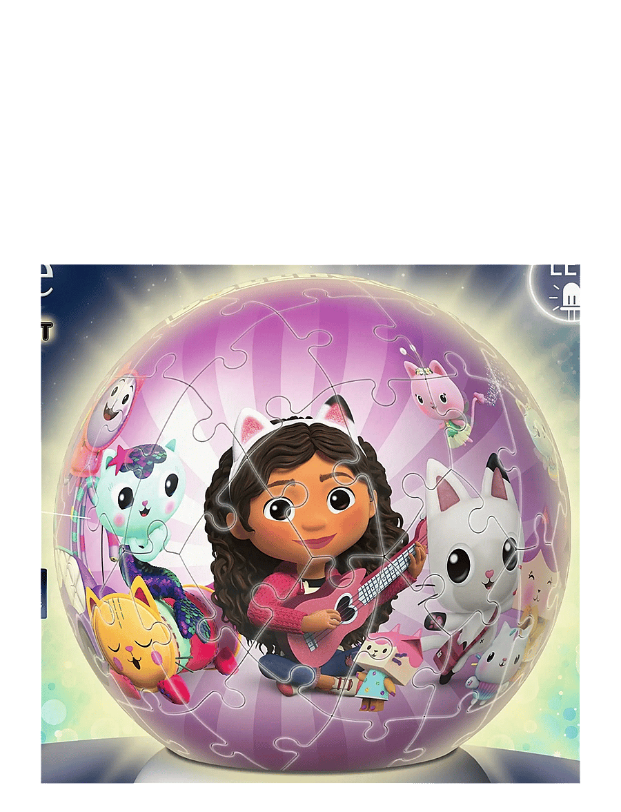 Ravensburger - Puzzle-Ball Nightlight Gabby's Dollhouse 72p - 3d-puslespil - multi coloured - 1