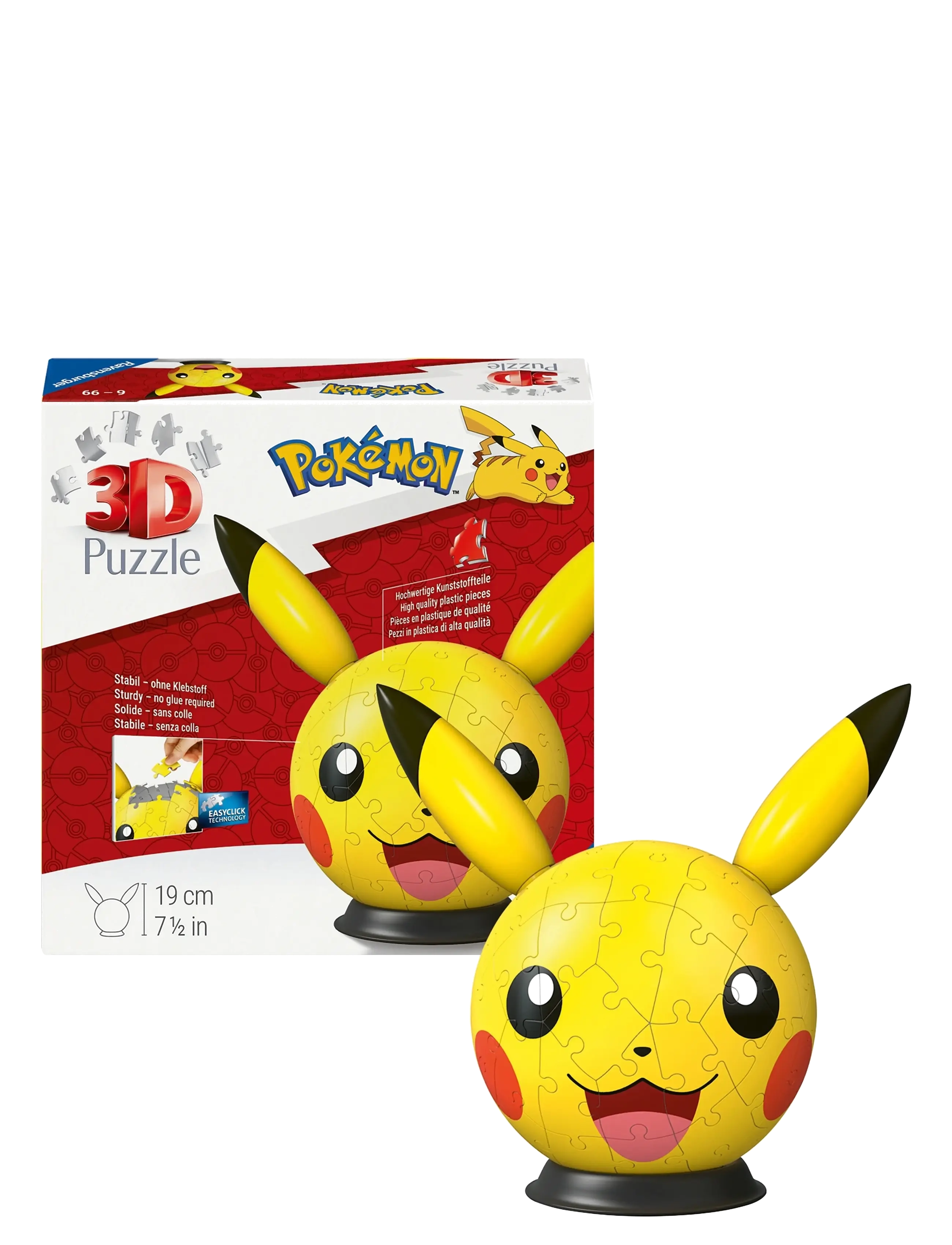 Ravensburger Pikachu with Ears 72p - Legetøj - MULTI COLOURED / yellow