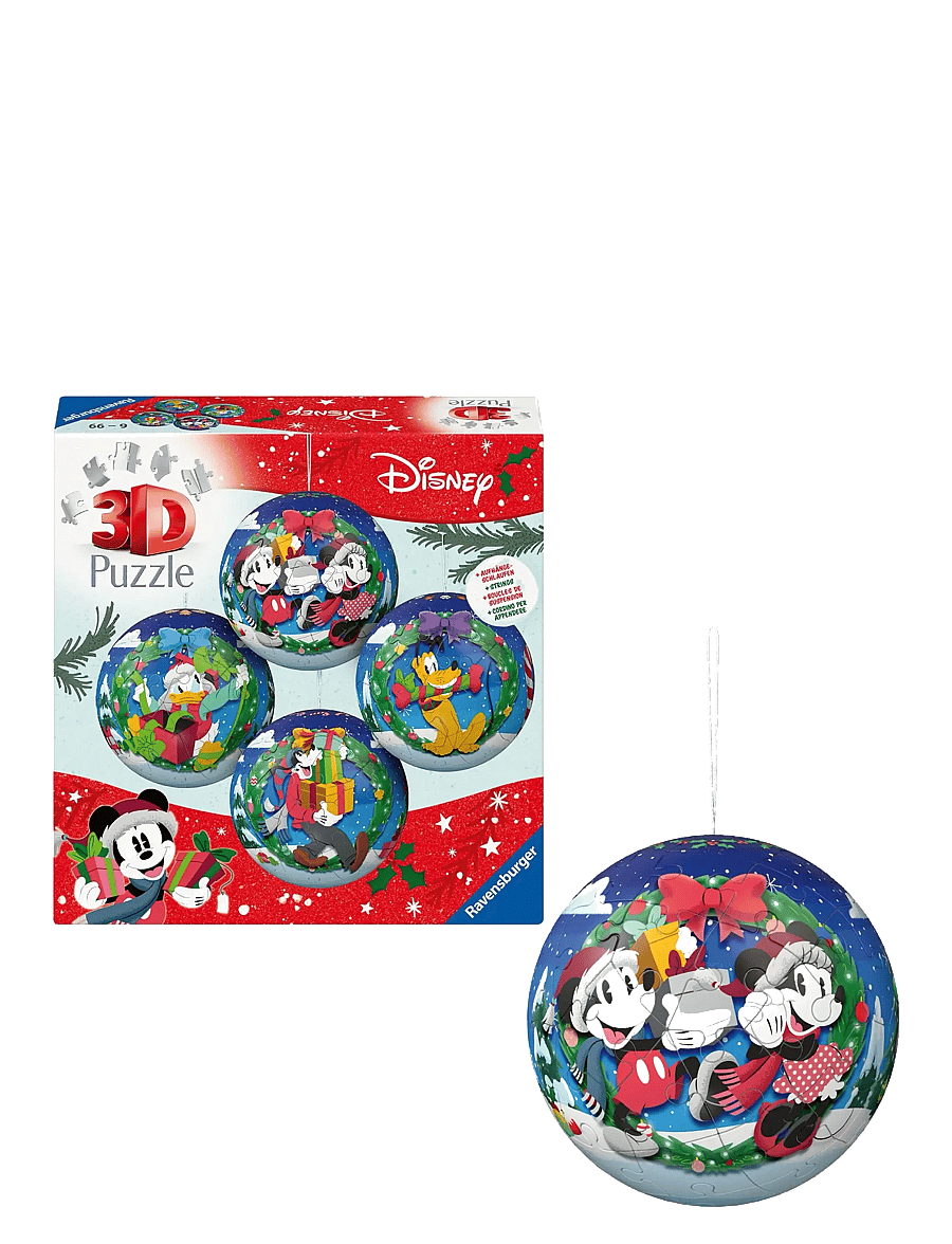Ravensburger - 4 Disney Christmas baubles in one box - Þrívíddar púsl - multi coloured - 0
