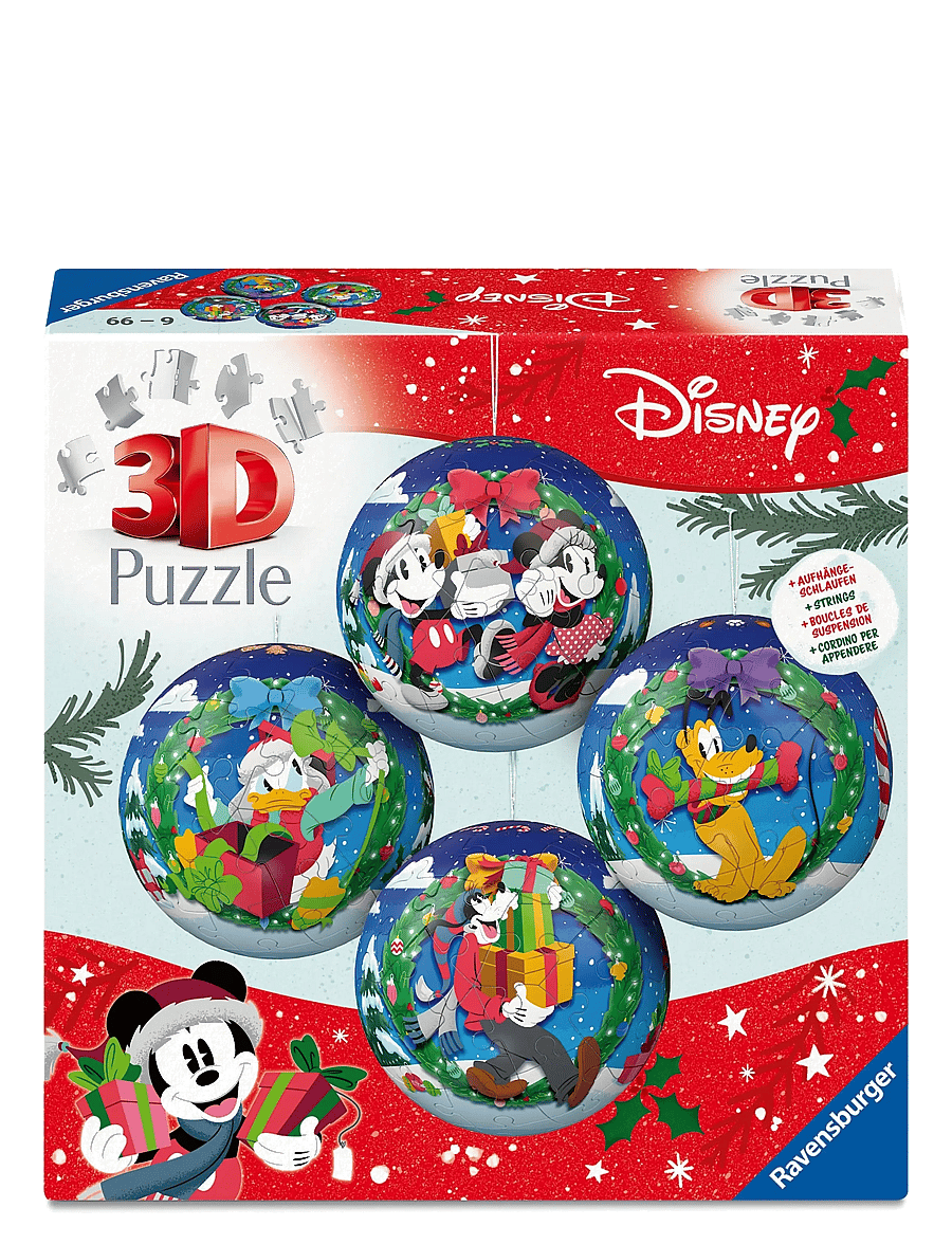 Ravensburger - 4 Disney Christmas baubles in one box - Þrívíddar púsl - multi coloured - 1