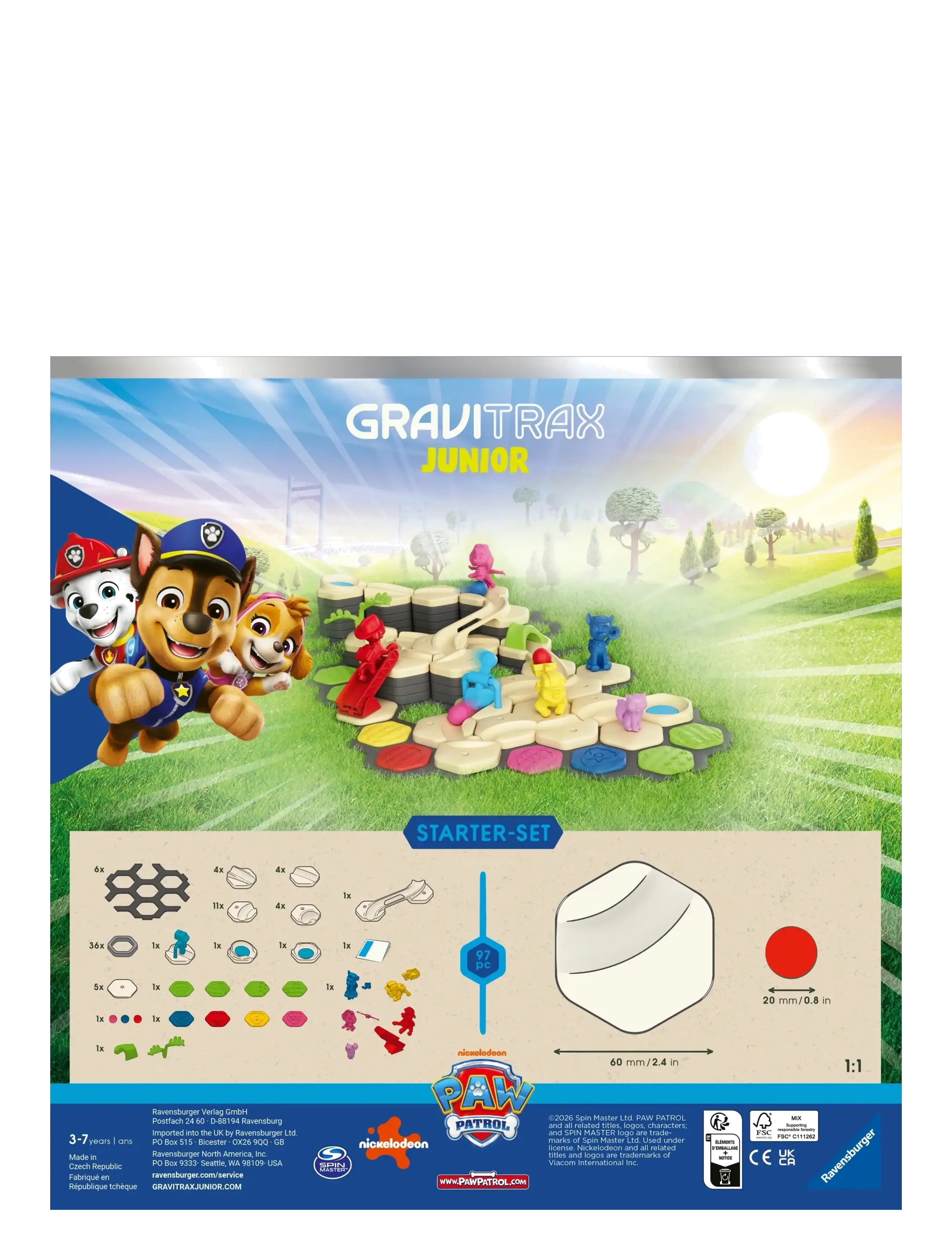 Ravensburger - GraviTrax Junior PAW Patrol Starter Set L - lekset - multi coloured - 2