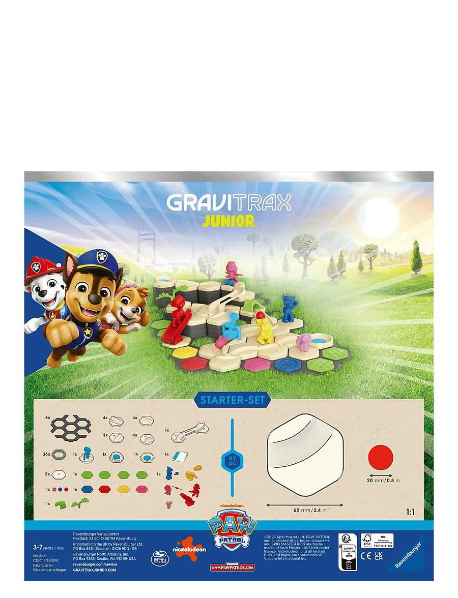 Ravensburger - GraviTrax Junior PAW Patrol Starter Set L - lekset - multi coloured - 2