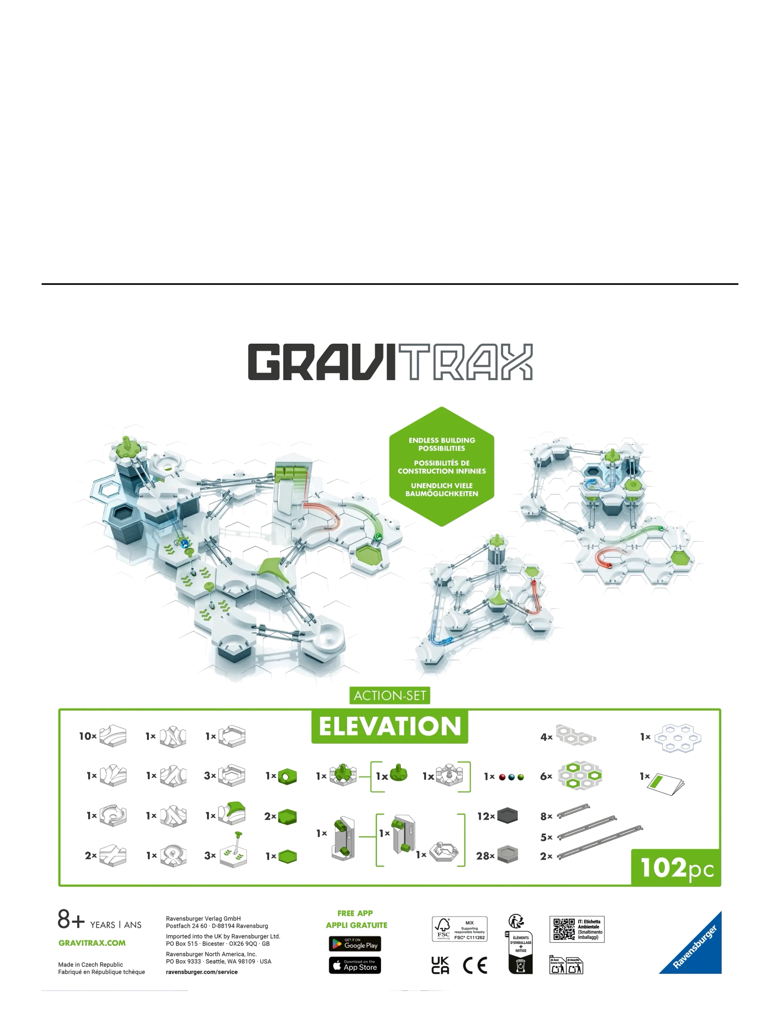 Ravensburger - GraviTrax Action Set Lift - eksperimenter og videnskab - multi coloured - 4