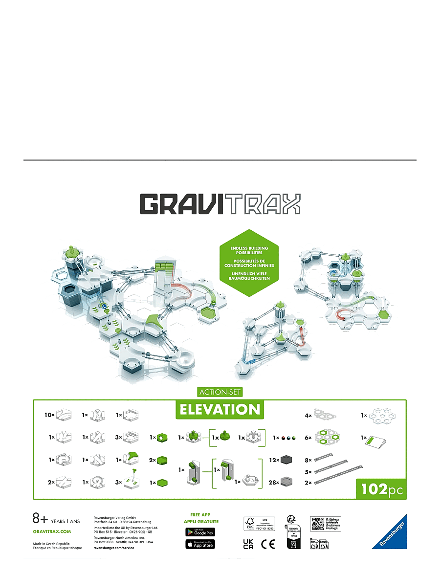 Ravensburger - GraviTrax Action Set Lift - tilraunir og vísindi - multi coloured - 4