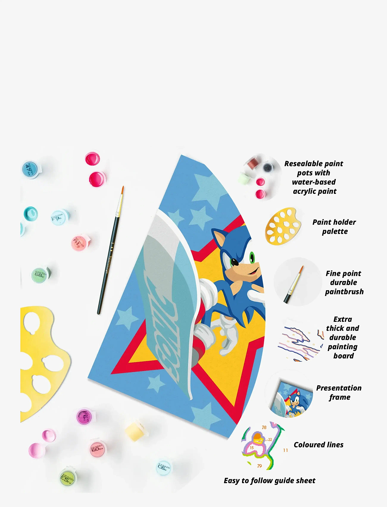 Ravensburger - CreArt Speedy Sonic - kreasæt - multi coloured - 4