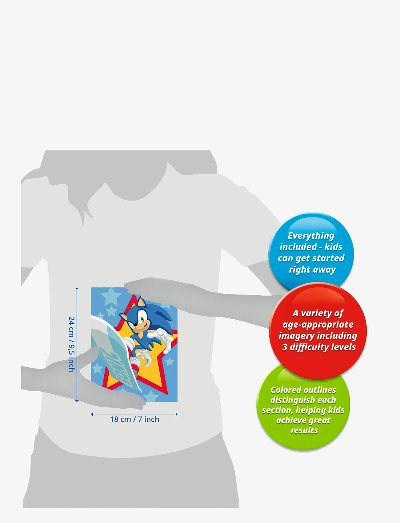 Ravensburger - CreArt Speedy Sonic - kreasæt - multi coloured - 5