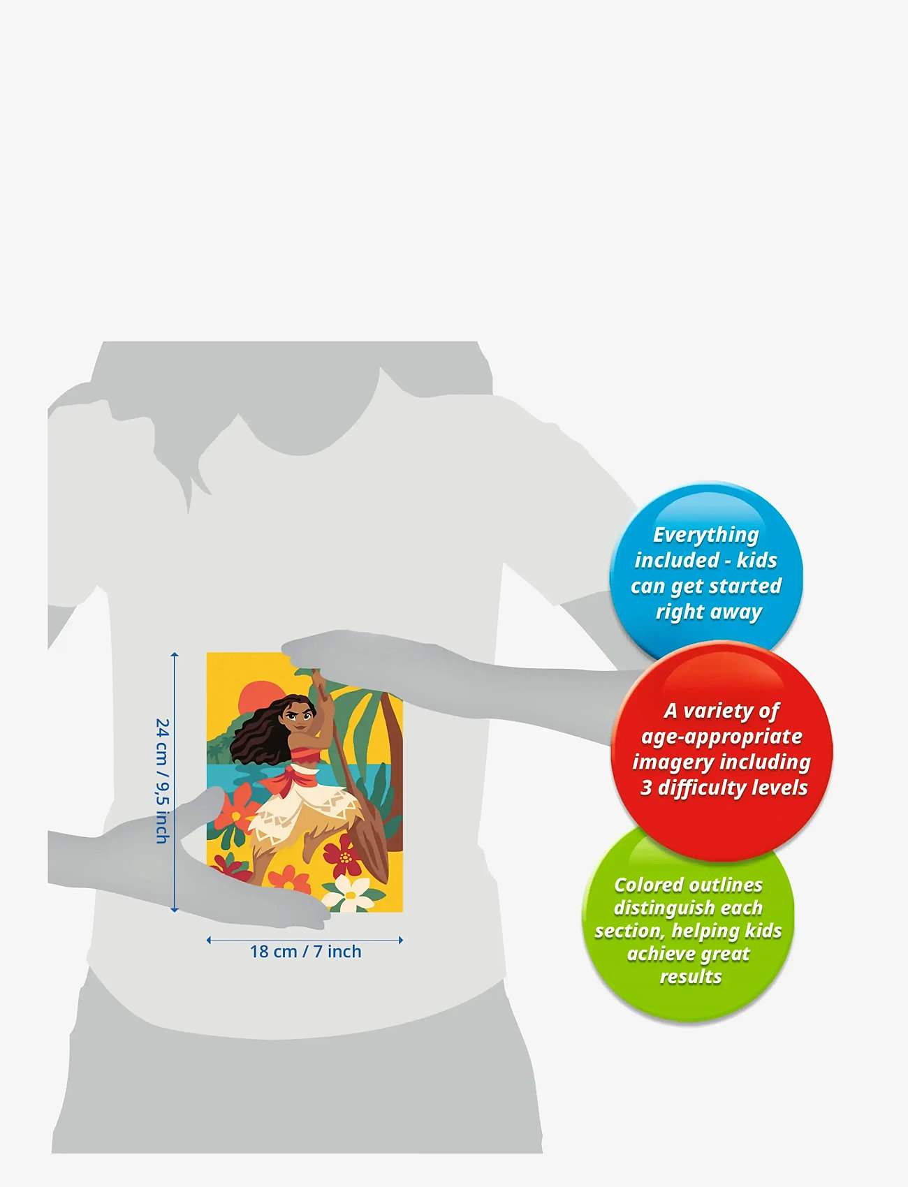 Ravensburger - CreArt Vaiana‘s Adventures - male- & kreabøger - multi coloured - 5