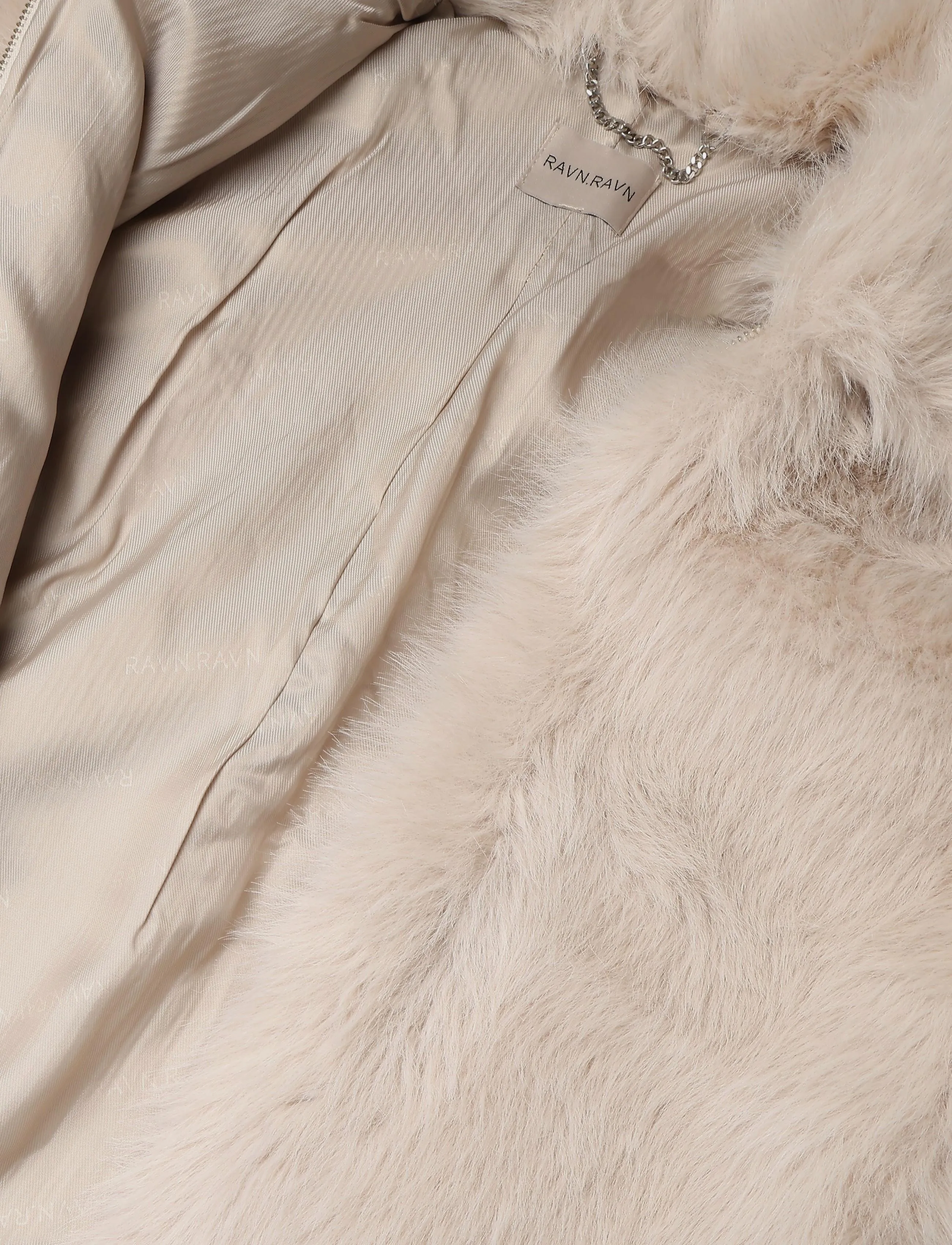 Ravn Ravn - Alaskarv Faux Fur Jacket - bomberjacken - beige - 4