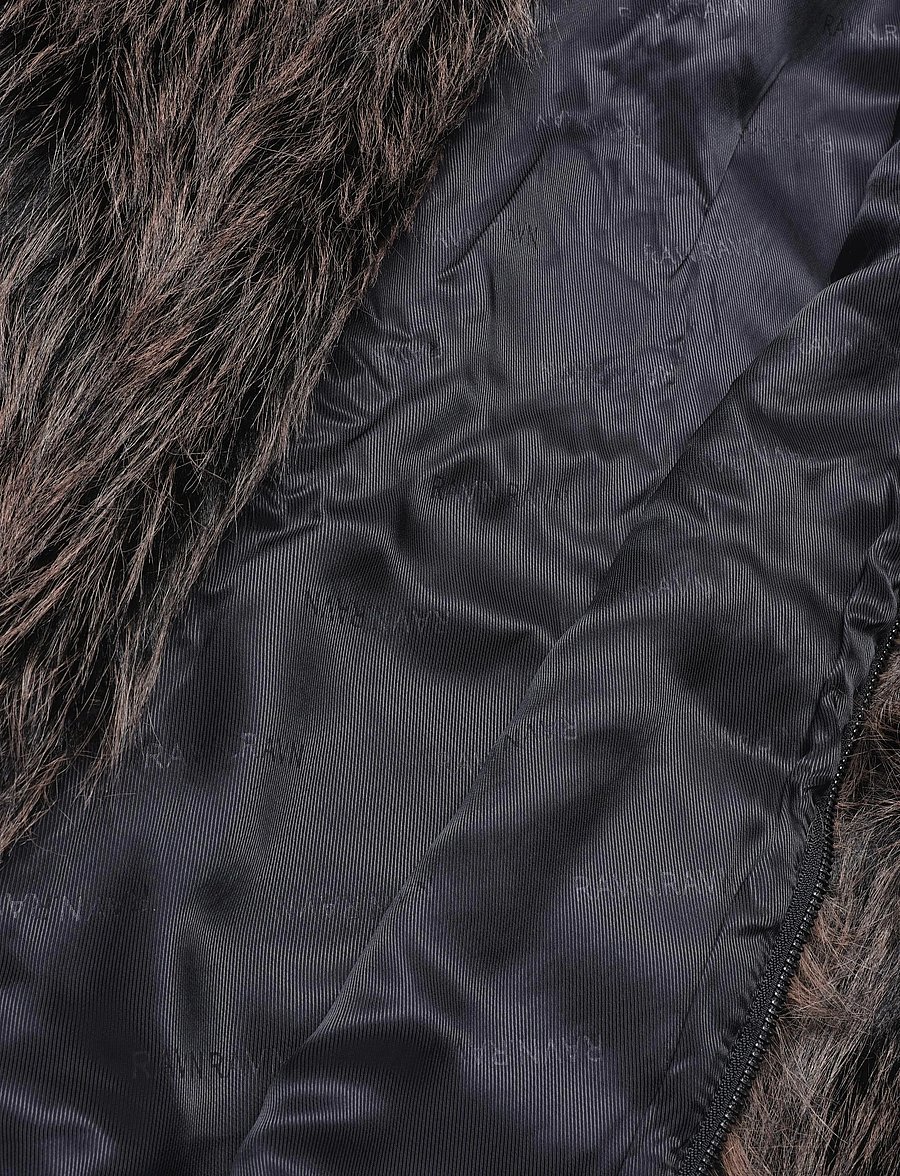 Ravn Ravn - Alaskarv Faux Fur Jacket - bomberjacken - mocca - 4