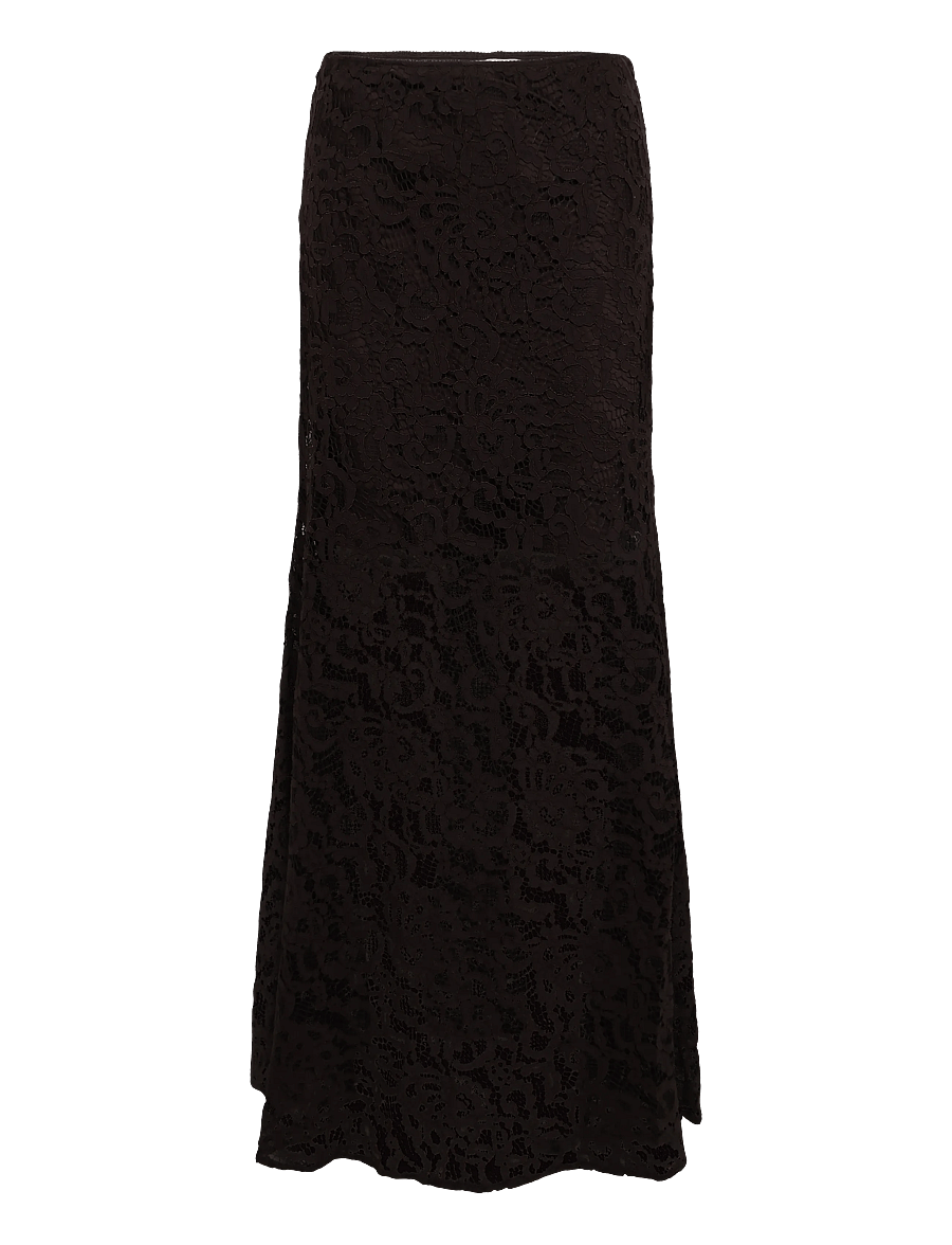Ravn Ravn - Sagerv Skirt - maxi nederdele - chocolate torte - 0