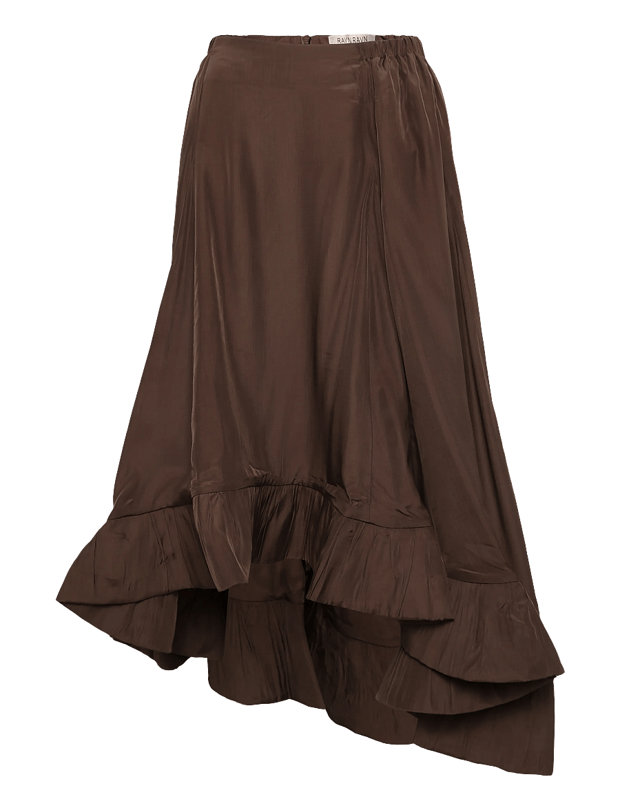 Ravn Ravn - Skye skirt - midi nederdele - espresso brown - 0
