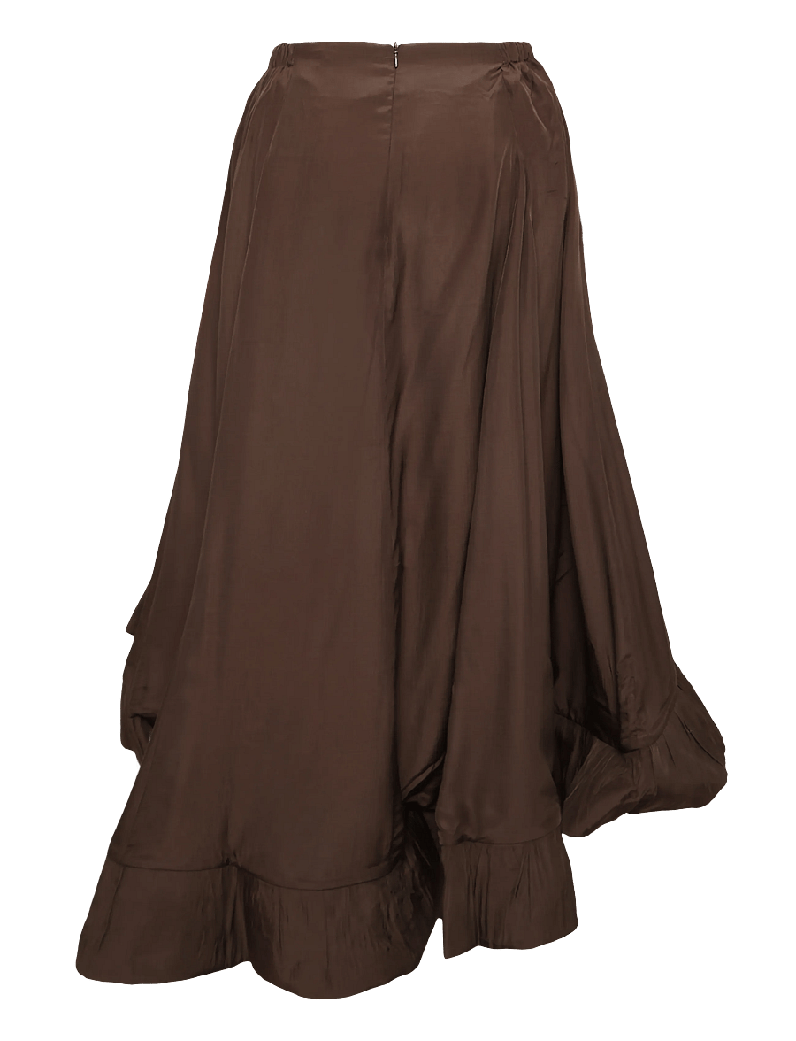 Ravn Ravn - Skye skirt - midi nederdele - espresso brown - 1