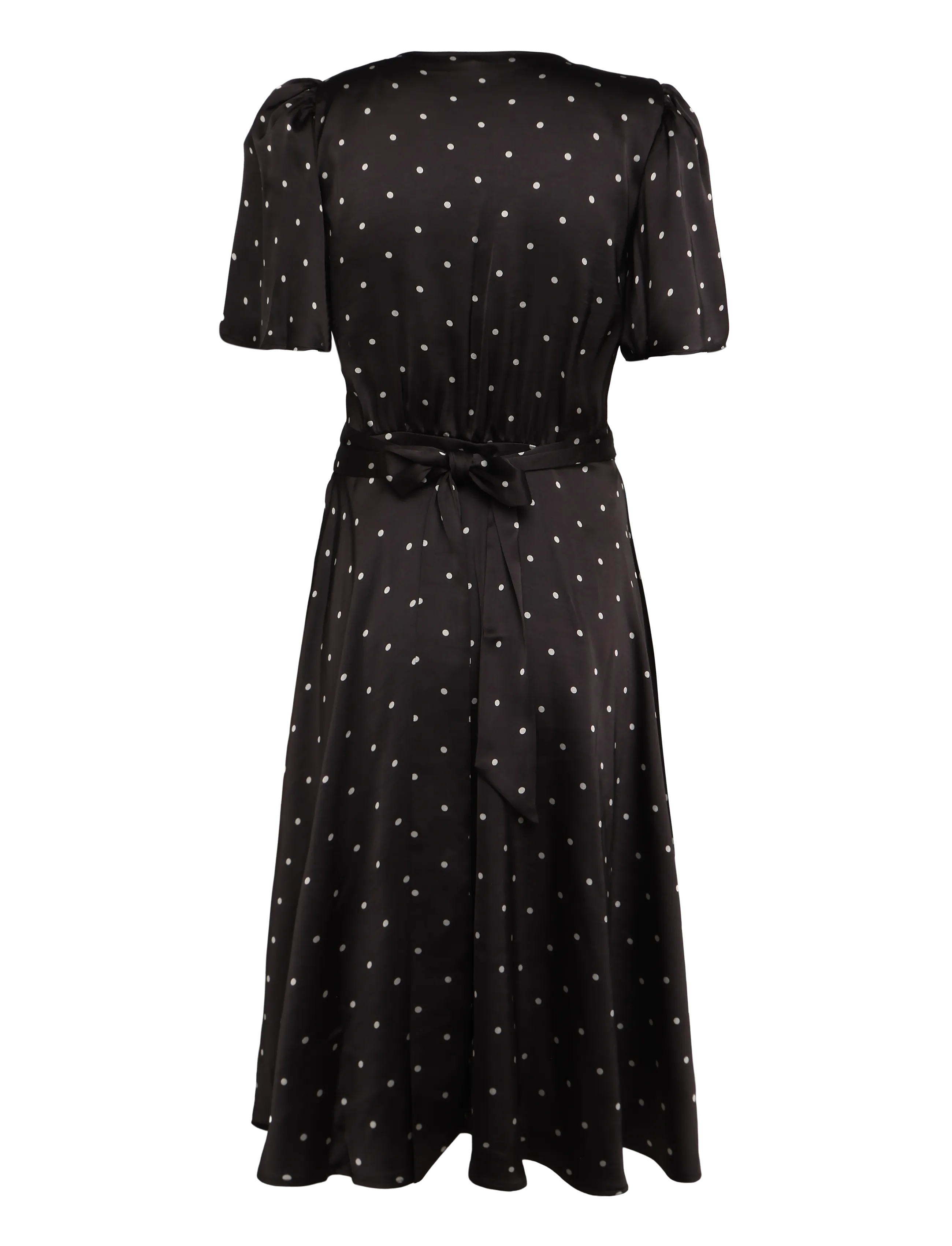 Ravn Ravn - Florence wrap dress - wickelkleider - black ivory dots - 1