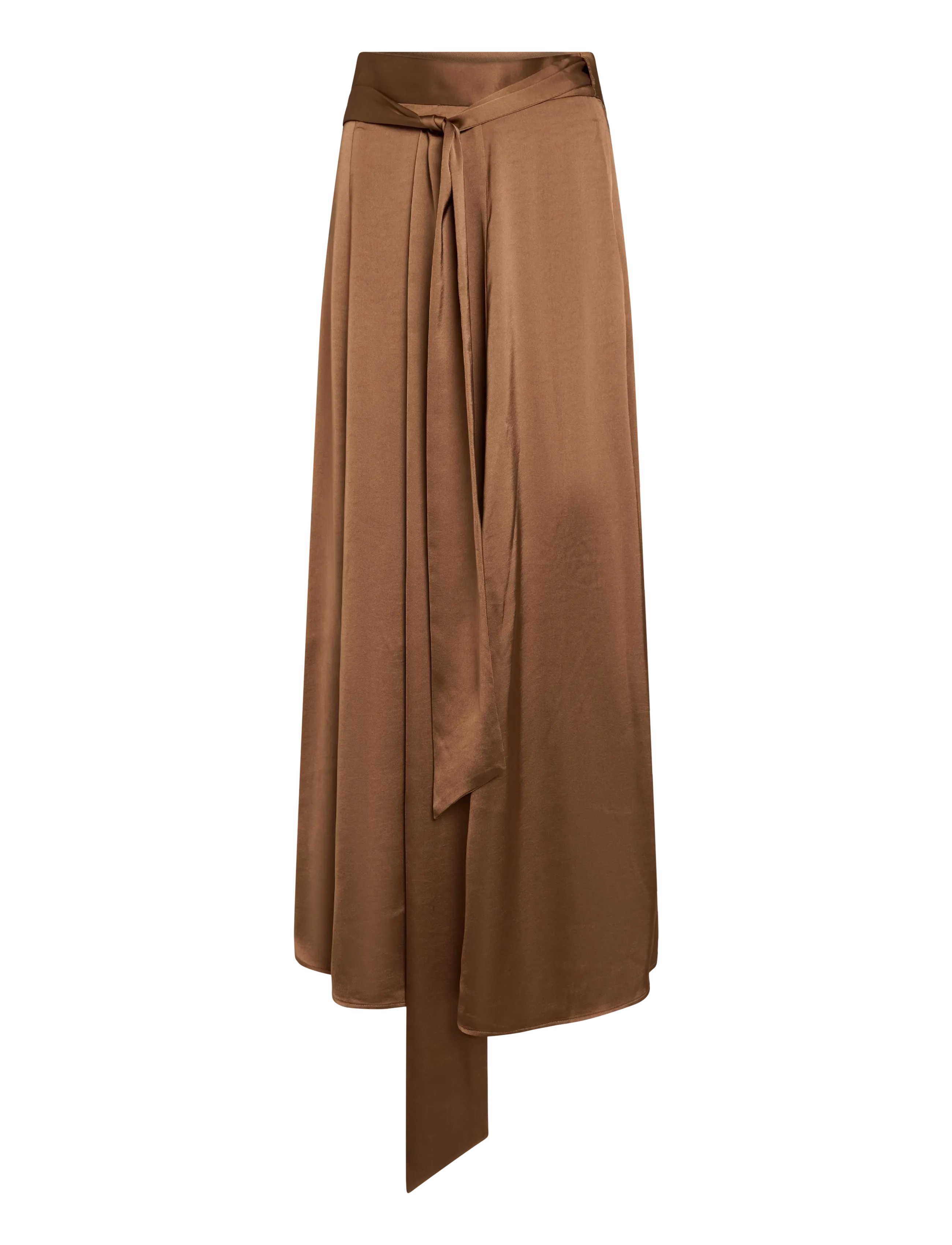 Ravn Ravn Eleanor wrap skirt - Maxi nederdele - OMBRE BROWN / brown