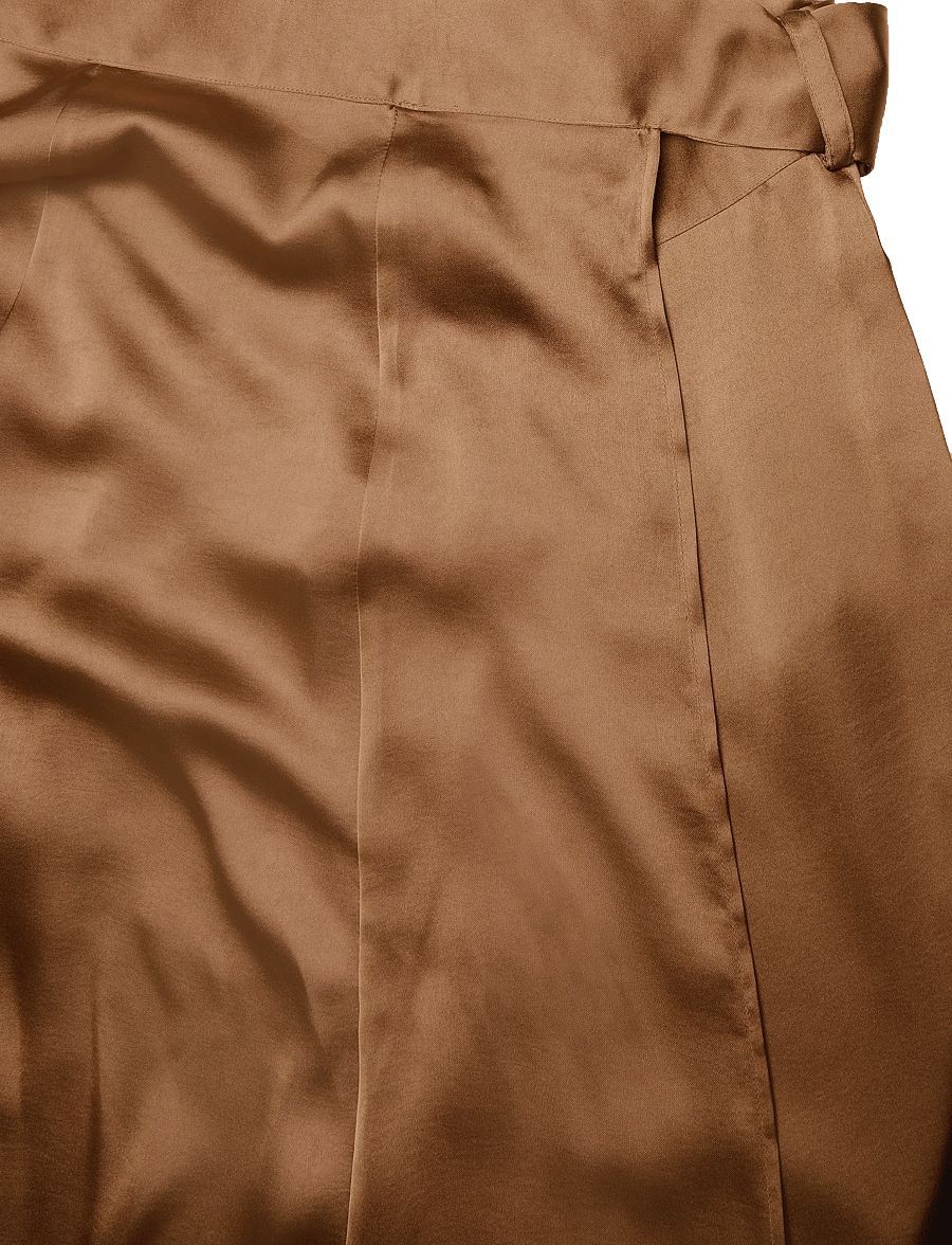 Ravn Ravn - Eleanor wrap skirt - satinnederdele - ombre brown - 2