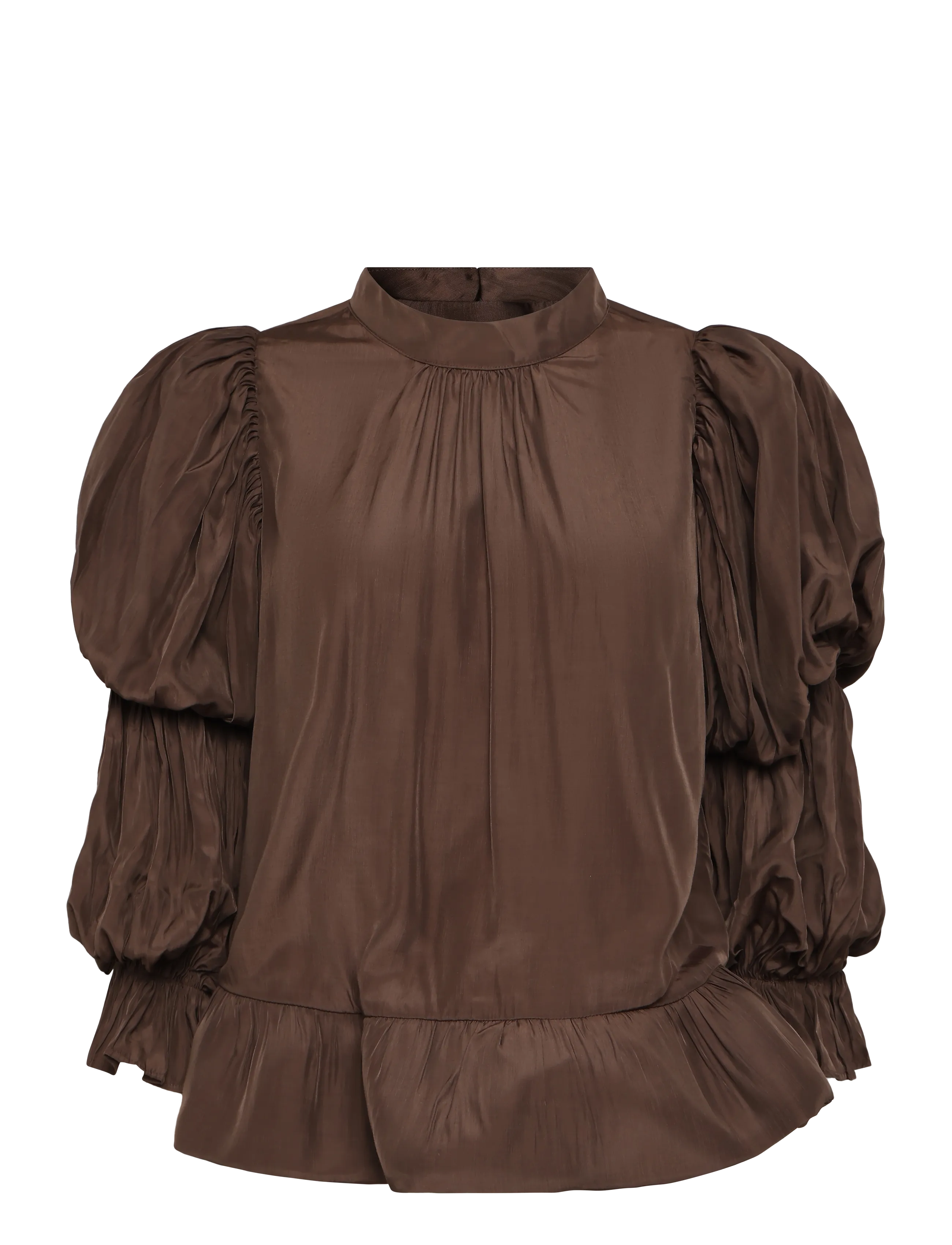 Ravn Ravn Skye blouse - Blusen & Hemden - ESPRESSO BROWN / brown