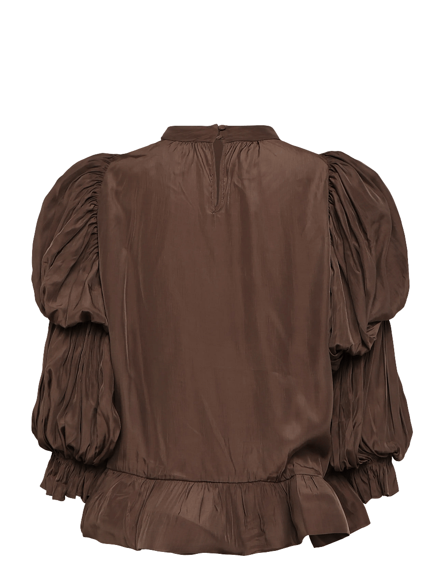 Ravn Ravn - Skye blouse - langärmelige blusen - espresso brown - 1