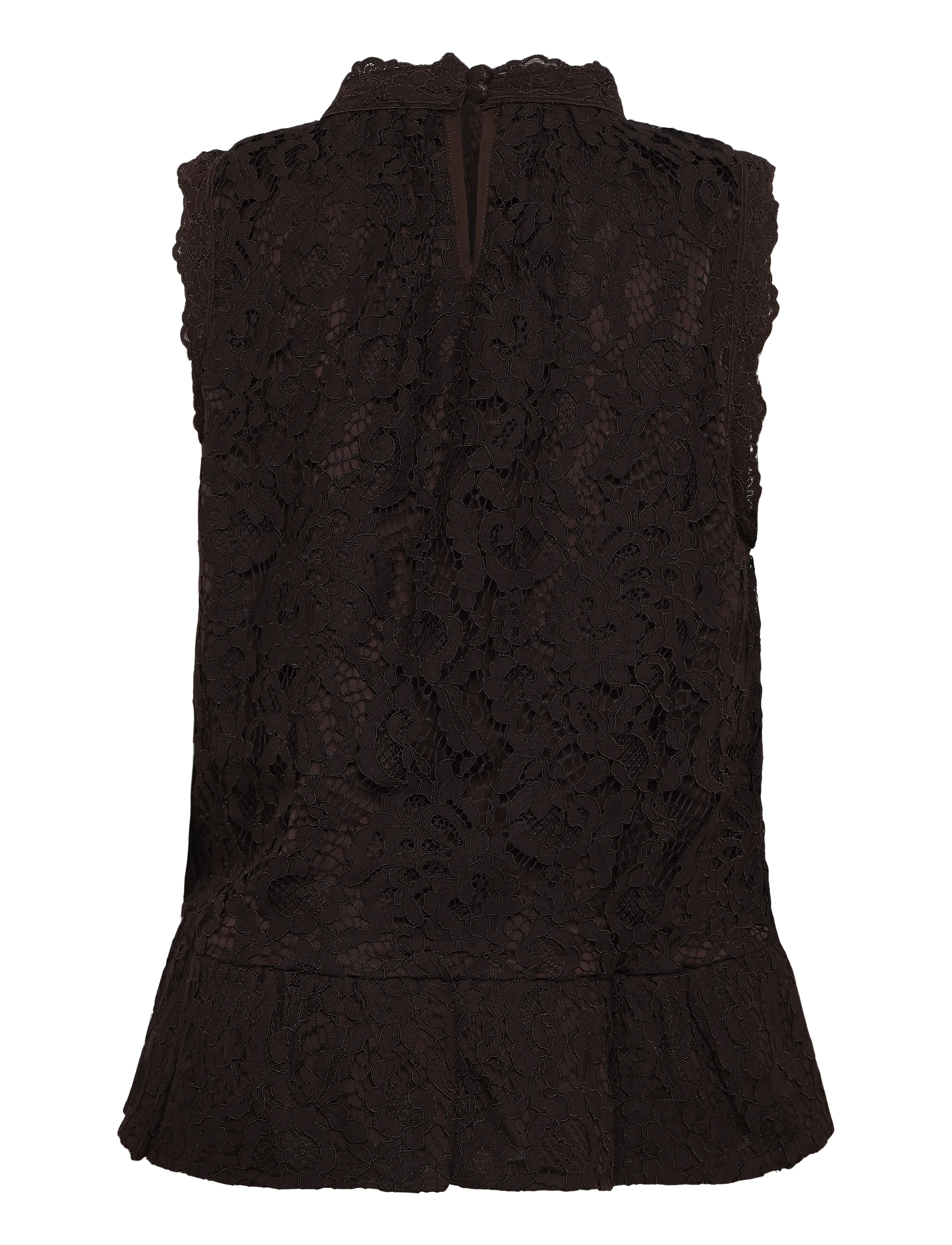 Ravn Ravn - Beatrice lace top - Ärmellose blusen - chocolate torte - 1
