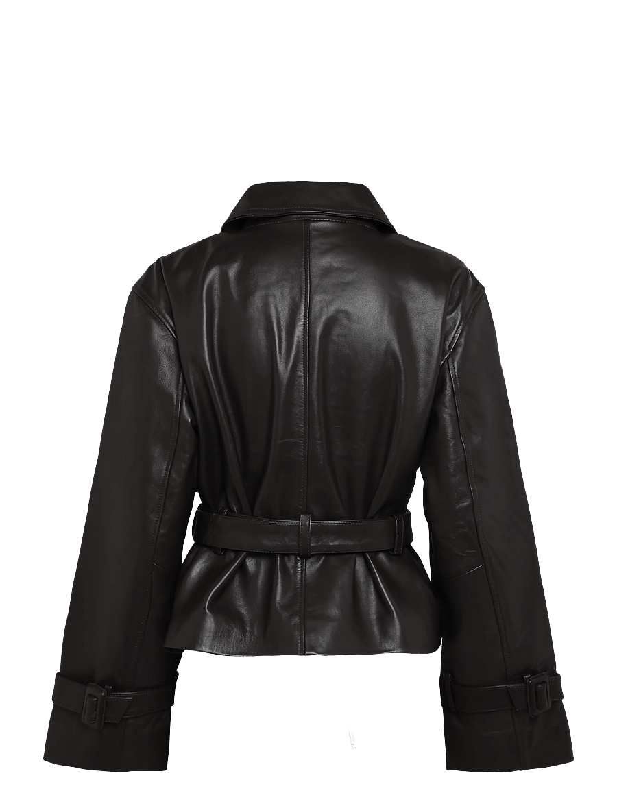 Ravn Ravn - Elvira jacket - læderjakker - dark brown - 1