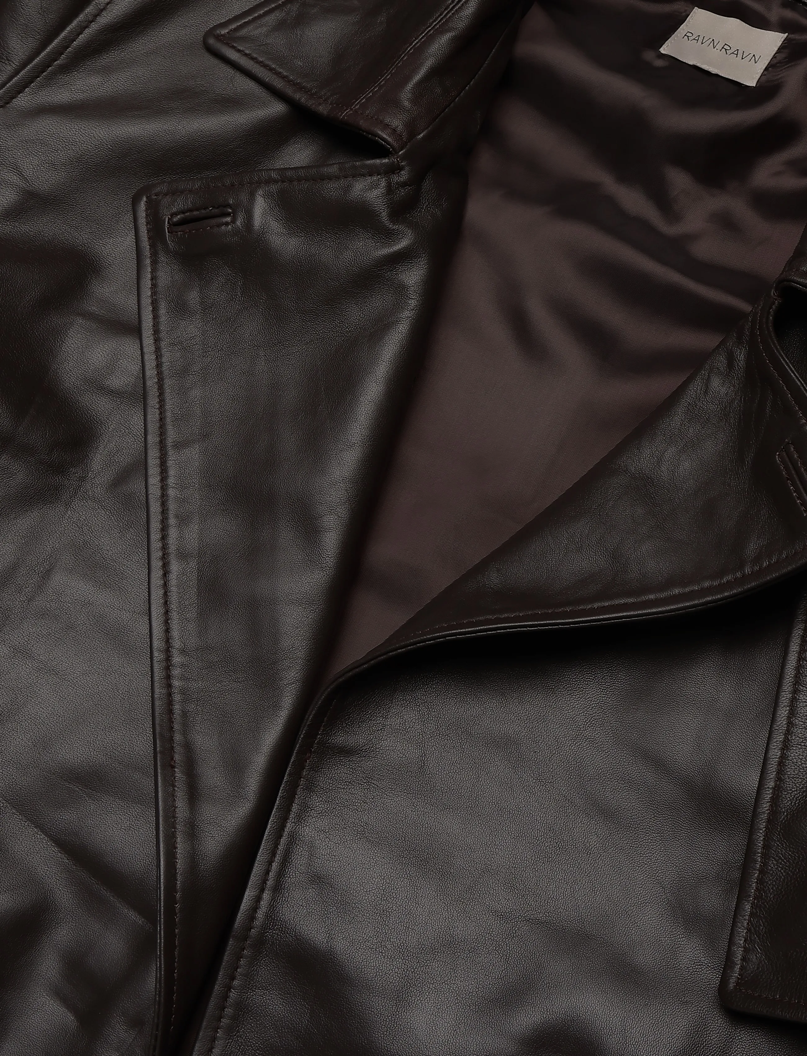 Ravn Ravn - Elvira jacket - læderjakker - dark brown - 2