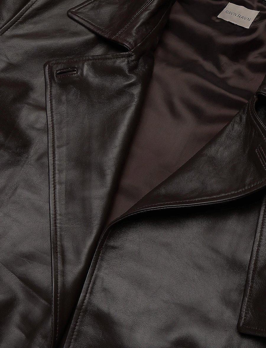 Ravn Ravn - Elvira jacket - læderjakker - dark brown - 2