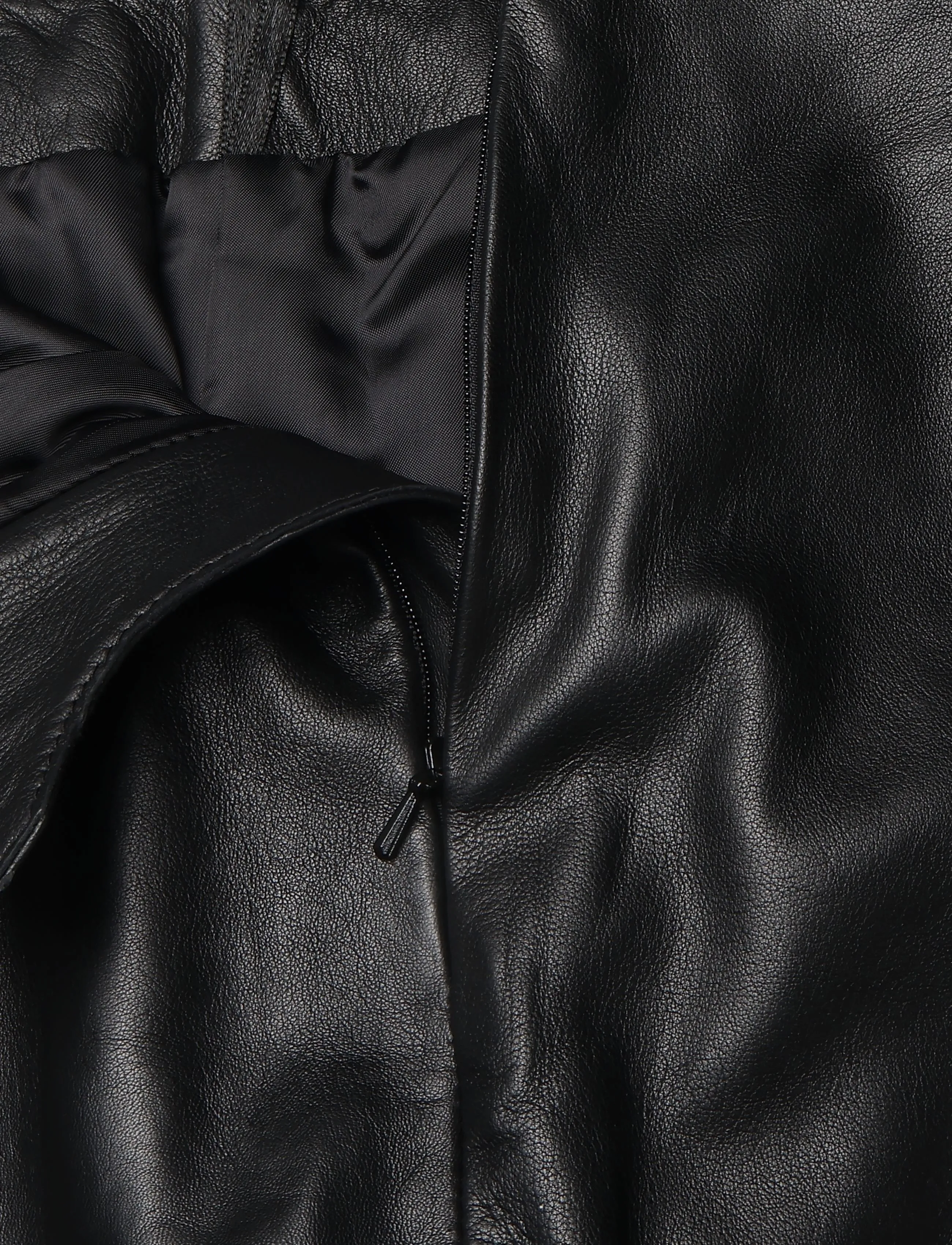 Ravn Ravn - Vira skirt - lederröcke - black - 2
