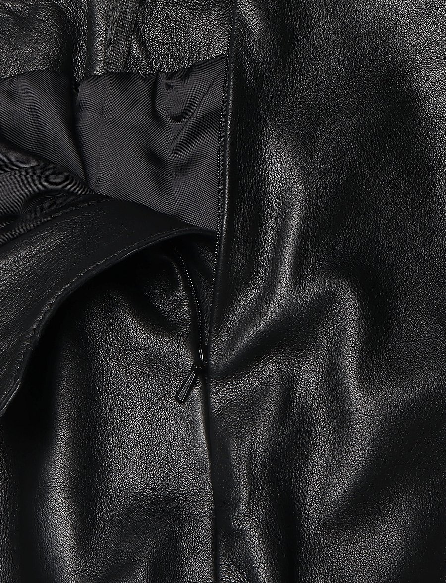 Ravn Ravn - Vira skirt - lederröcke - black - 2